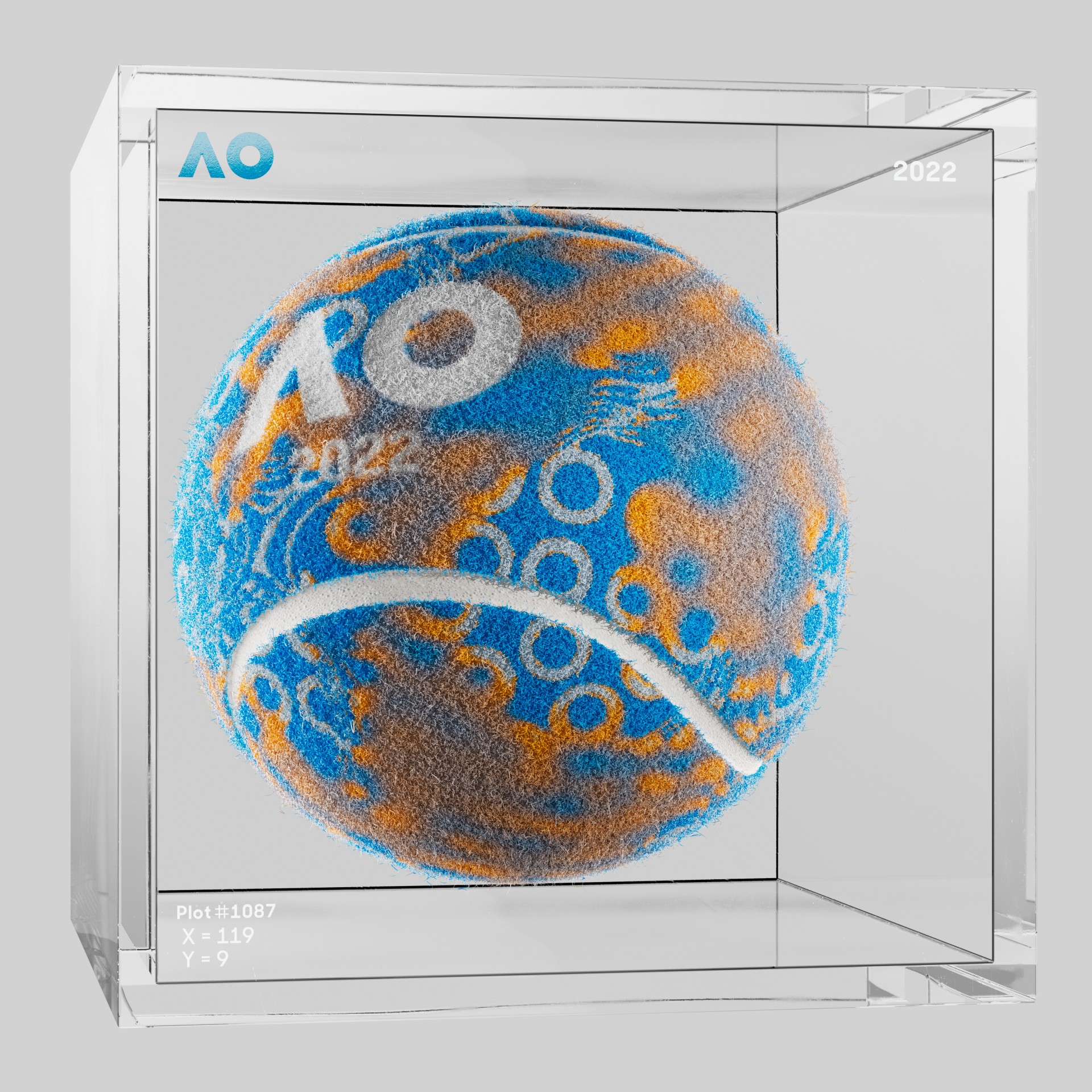 The Australian Open - The Australian Open Art Ball - AO Art Ball #896 - NFT # 896