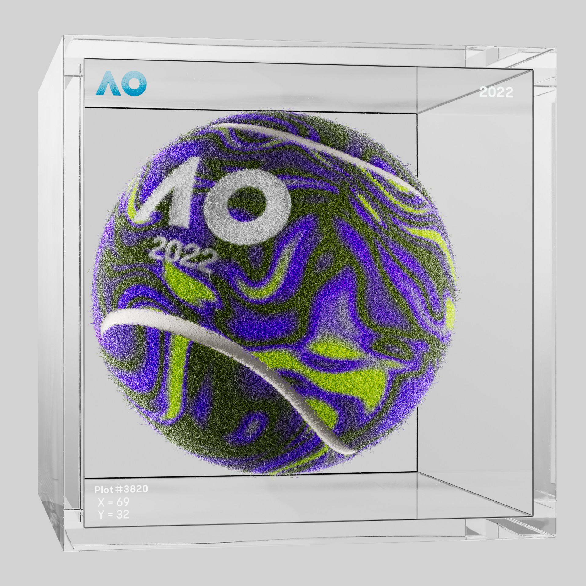 The Australian Open - The Australian Open Art Ball - AO Art Ball #897 - NFT # 897