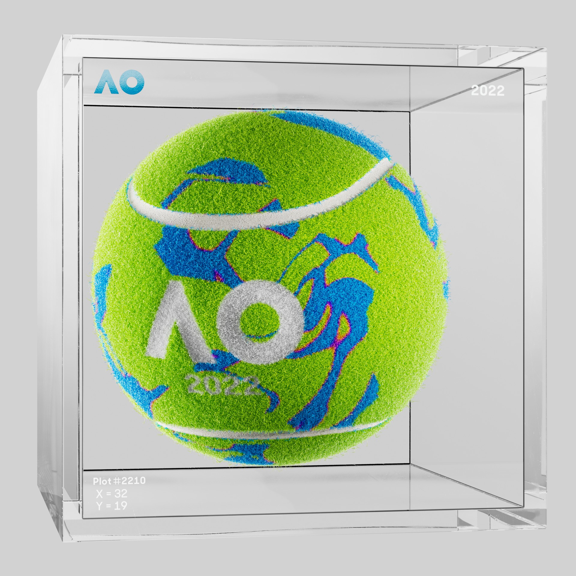 The Australian Open - The Australian Open Art Ball - AO Art Ball #898 - NFT # 898