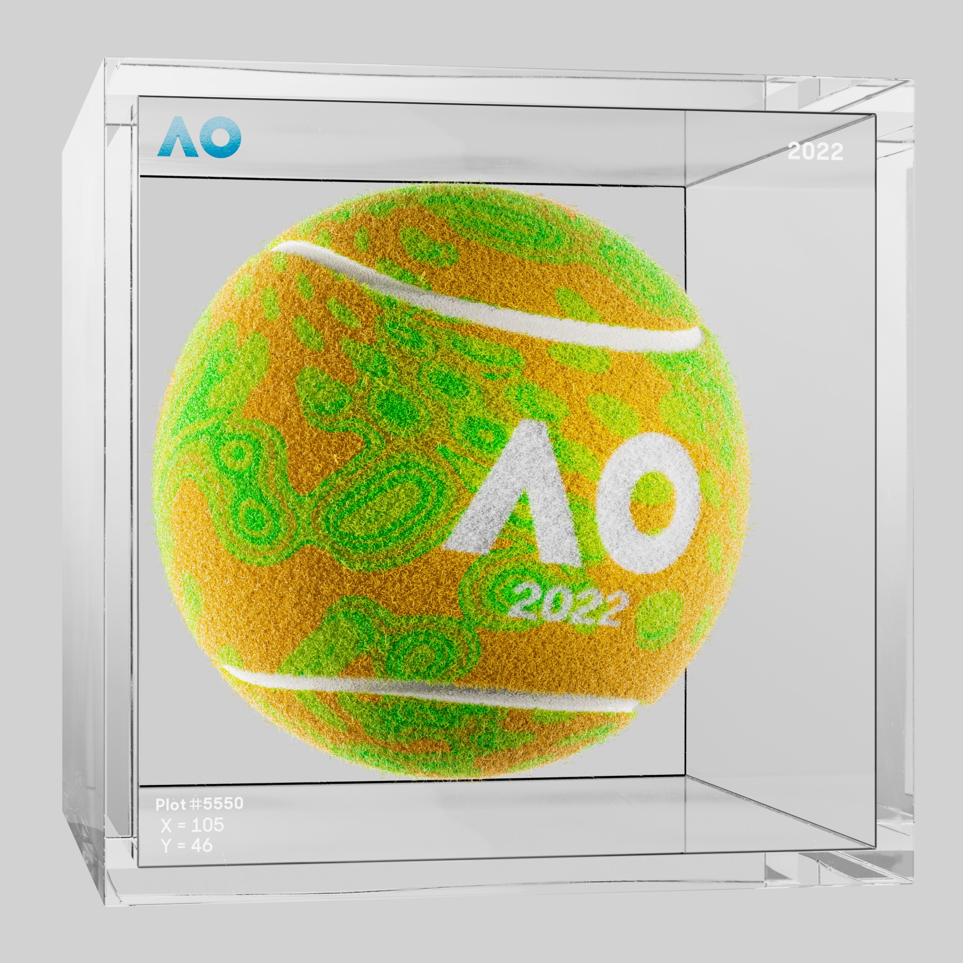 The Australian Open - The Australian Open Art Ball - AO Art Ball #90 - NFT # 90