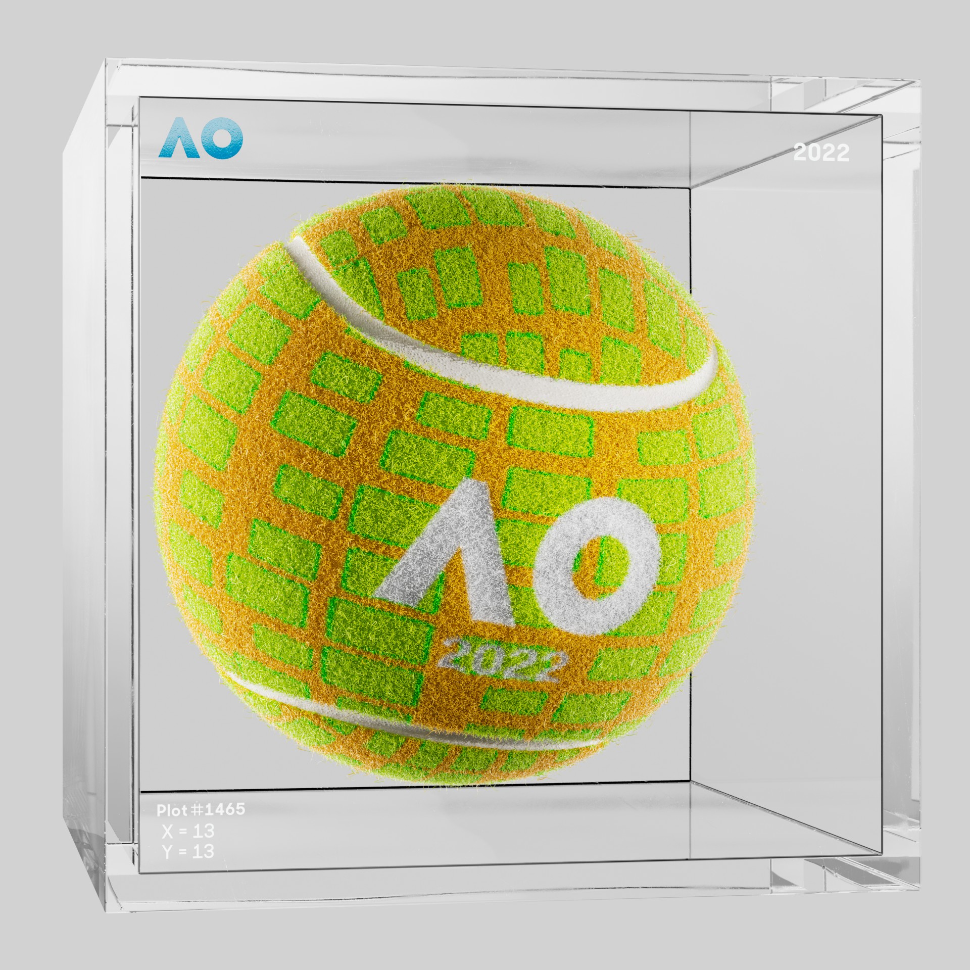 The Australian Open - The Australian Open Art Ball - AO Art Ball #901 - NFT # 901