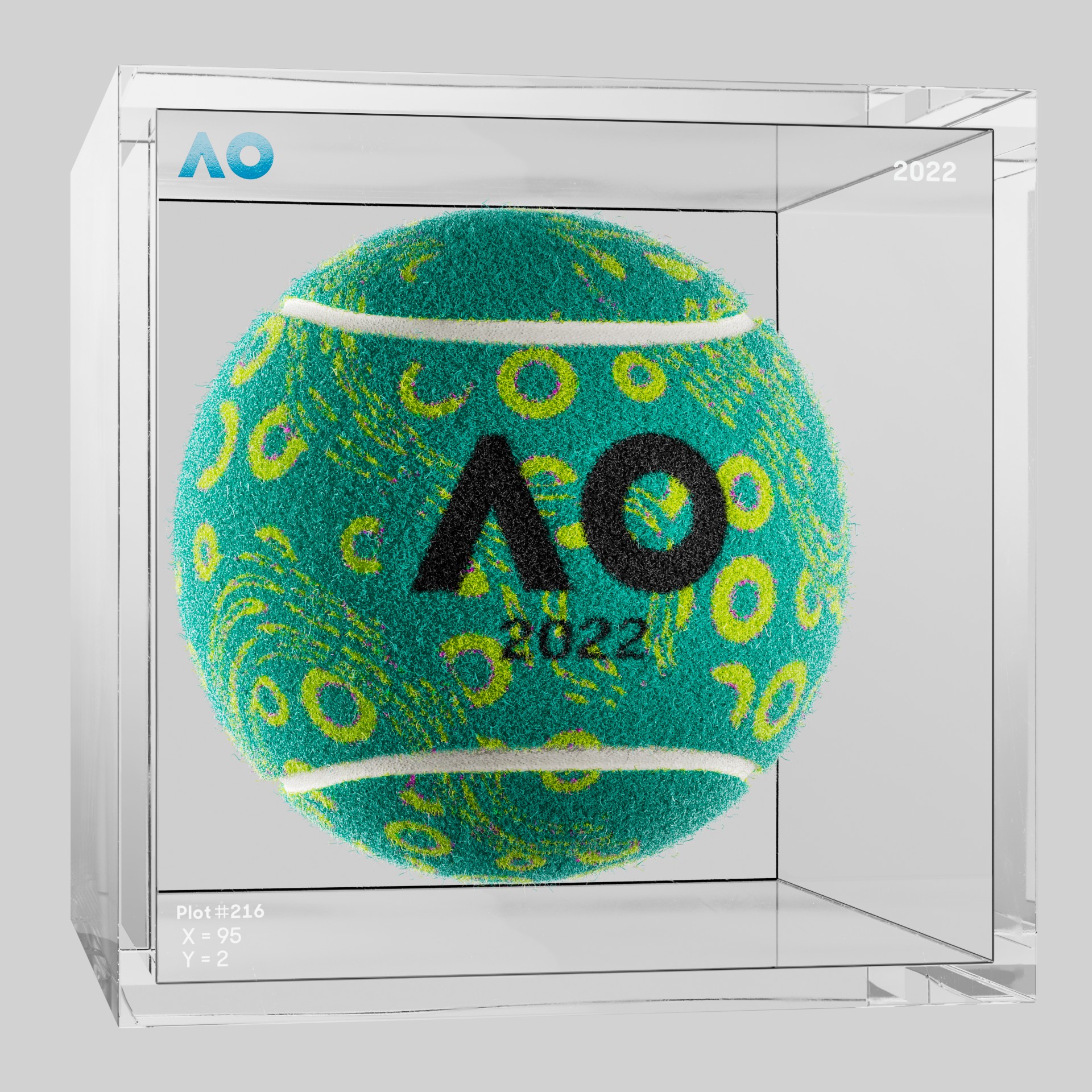 The Australian Open - The Australian Open Art Ball - AO Art Ball #905 - NFT # 905