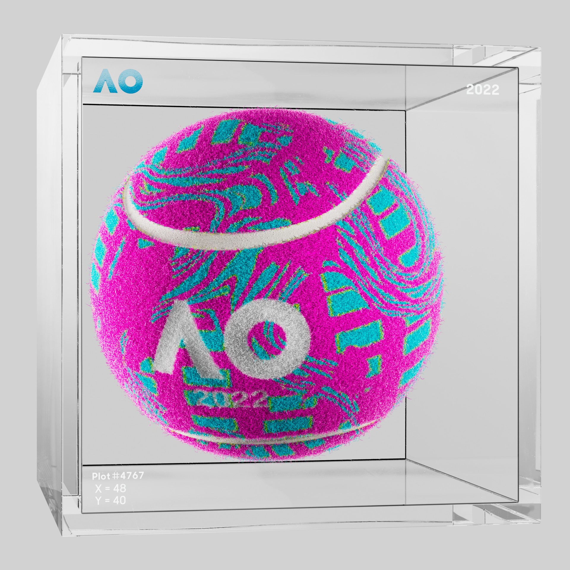 The Australian Open - The Australian Open Art Ball - AO Art Ball #91 - NFT # 91