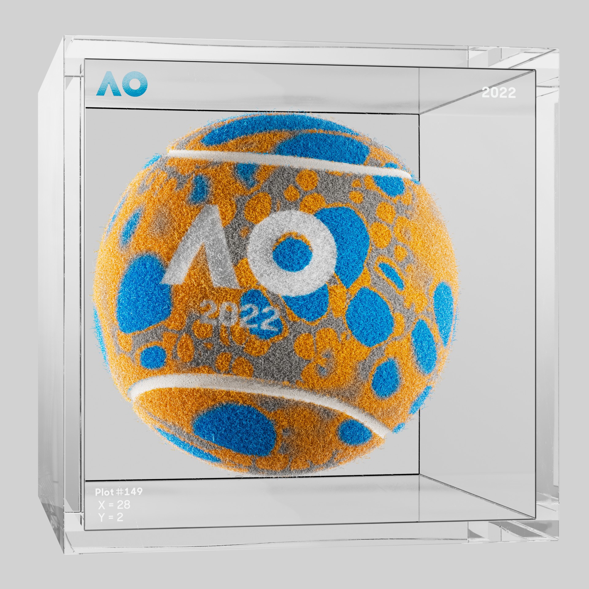 The Australian Open - The Australian Open Art Ball - AO Art Ball #911 - NFT # 911