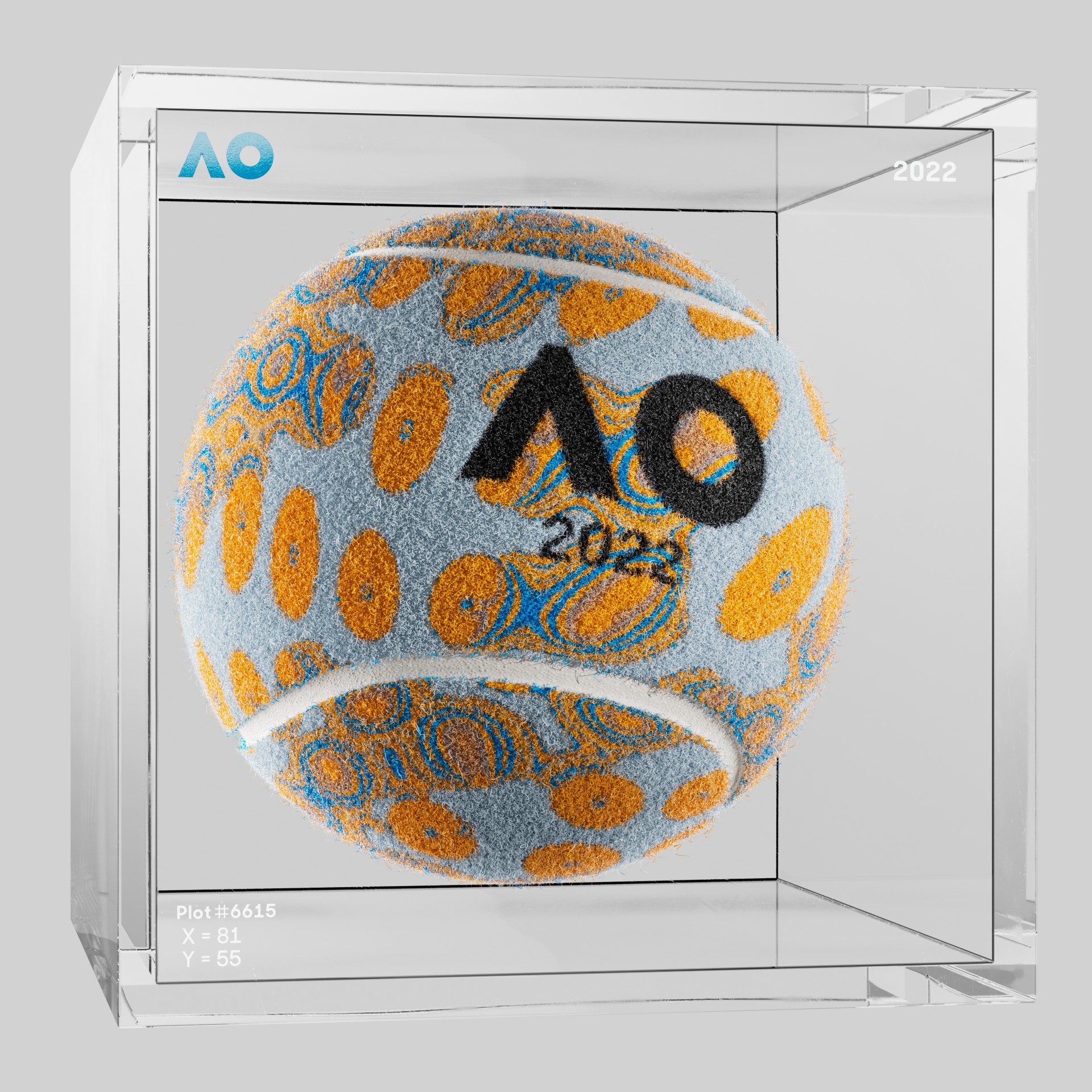 The Australian Open - The Australian Open Art Ball - AO Art Ball #917 - NFT # 917