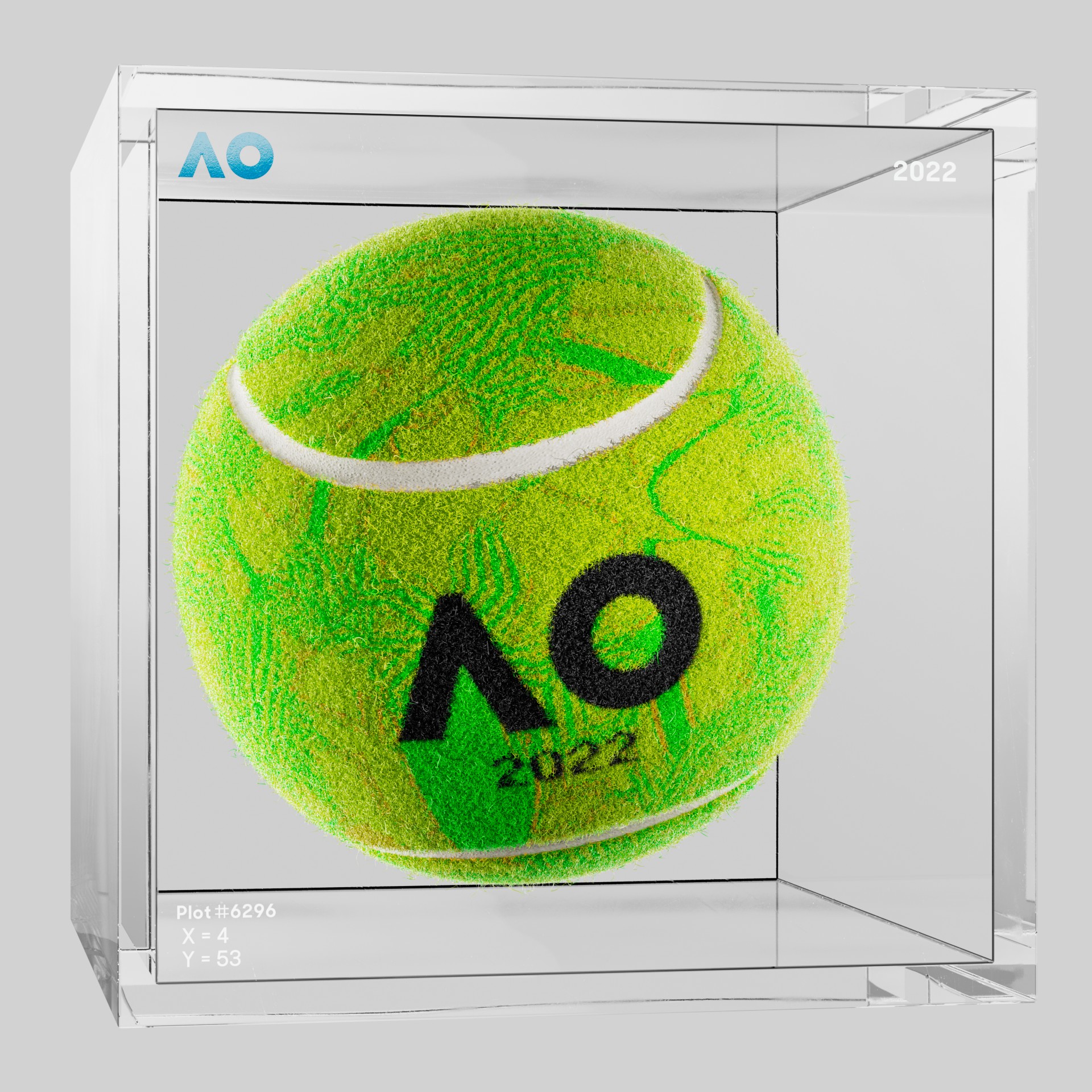 The Australian Open - The Australian Open Art Ball - AO Art Ball #92 - NFT # 92