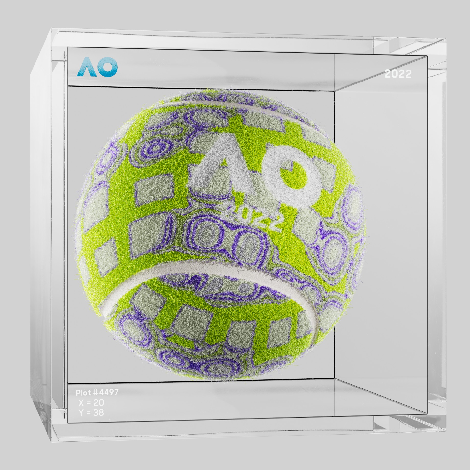 The Australian Open - The Australian Open Art Ball - AO Art Ball #920 - NFT # 920