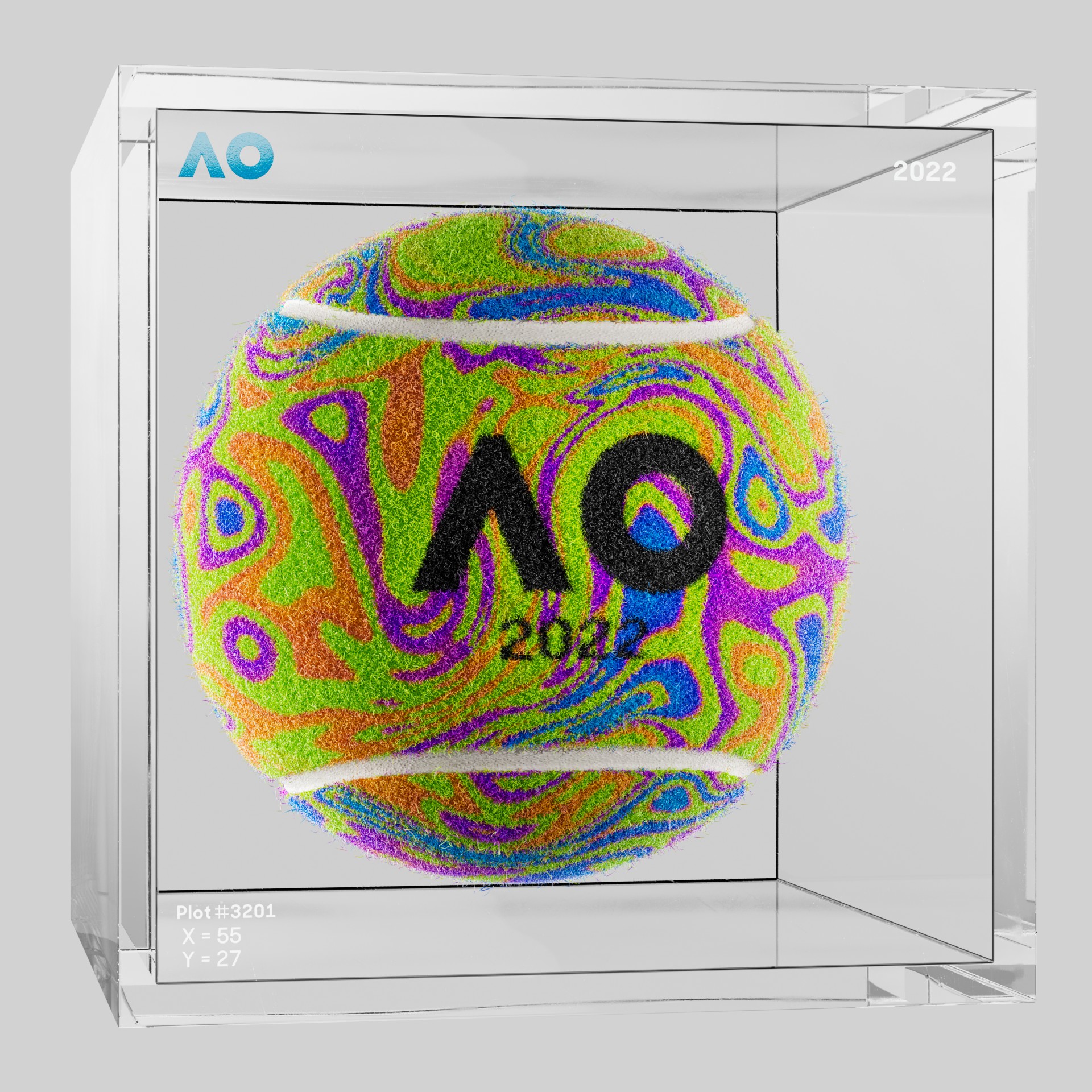 The Australian Open - The Australian Open Art Ball - AO Art Ball #923 - NFT # 923