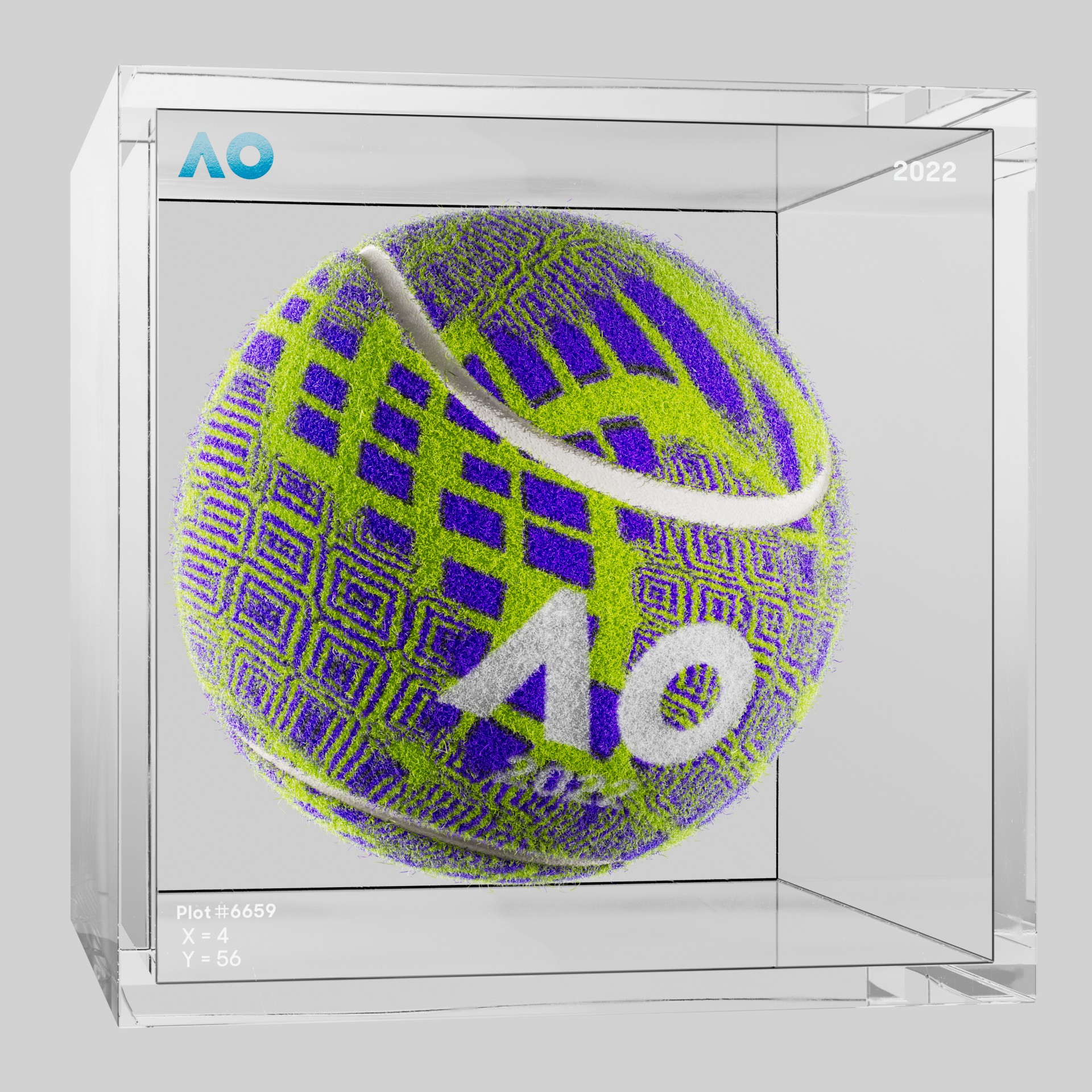 The Australian Open - The Australian Open Art Ball - AO Art Ball #925 - NFT # 925