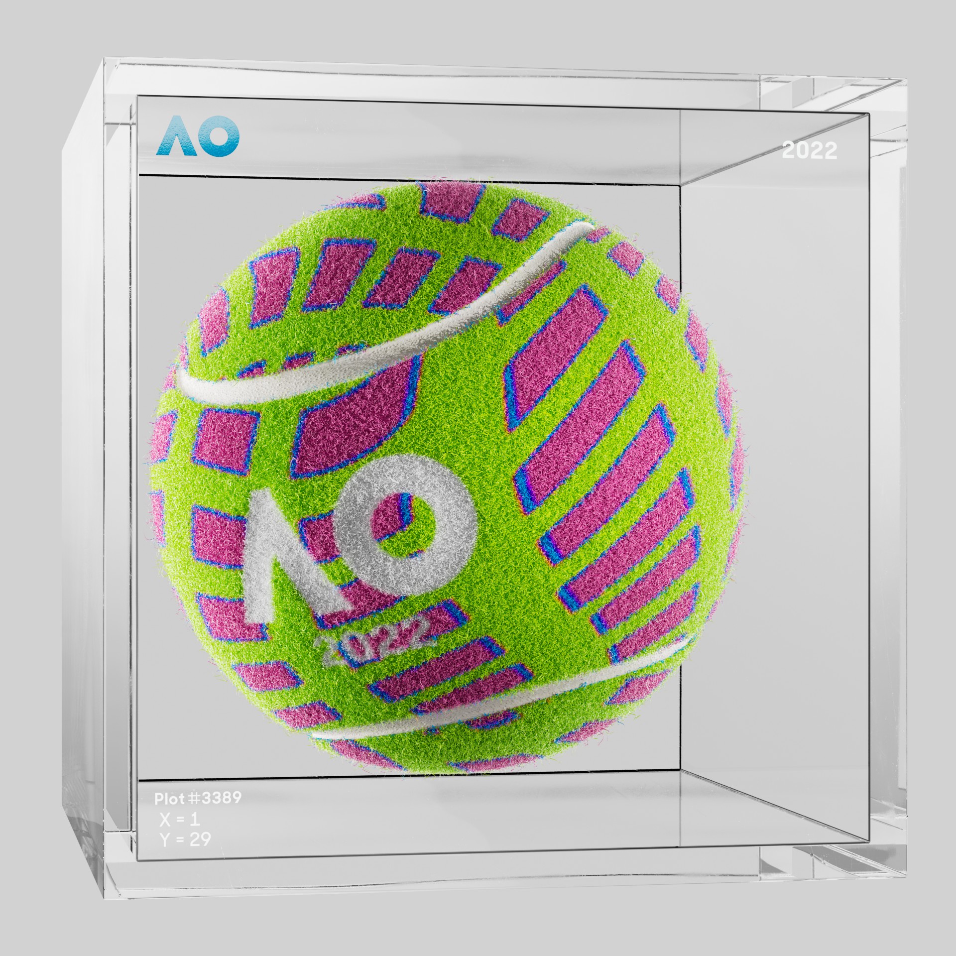 The Australian Open - The Australian Open Art Ball - AO Art Ball #926 - NFT # 926