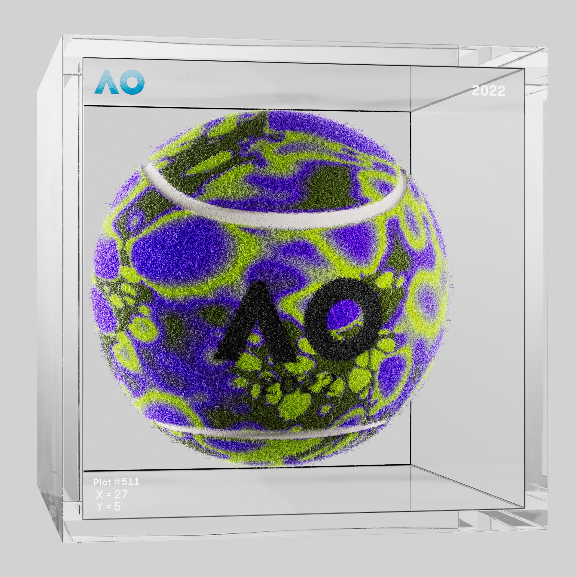 The Australian Open - The Australian Open Art Ball - AO Art Ball #93 - NFT # 93