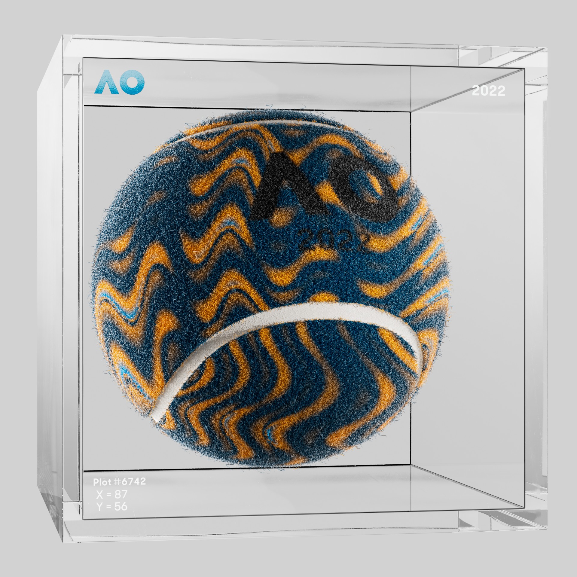 The Australian Open - The Australian Open Art Ball - AO Art Ball #931 - NFT # 931