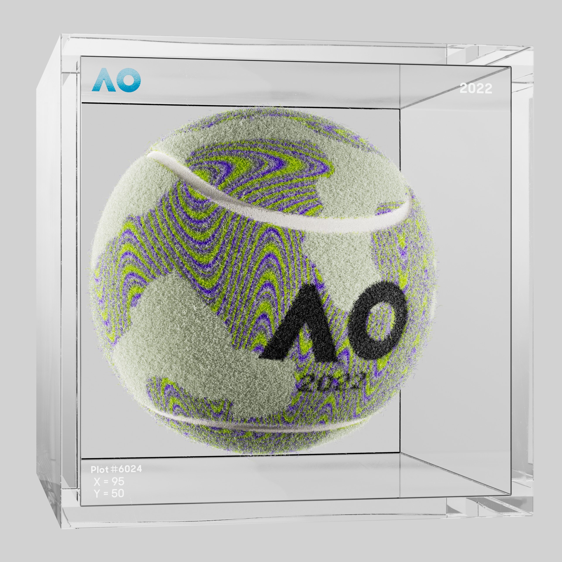 The Australian Open - The Australian Open Art Ball - AO Art Ball #935 - NFT # 935