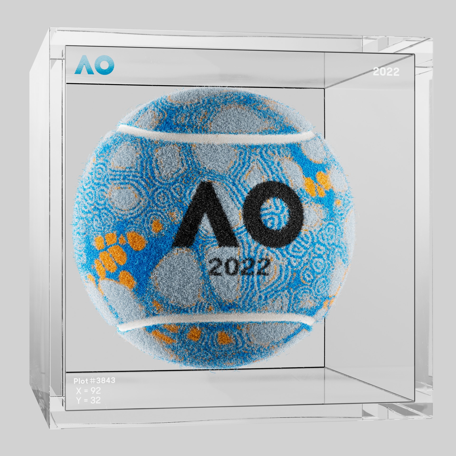 The Australian Open - The Australian Open Art Ball - AO Art Ball #94 - NFT # 94