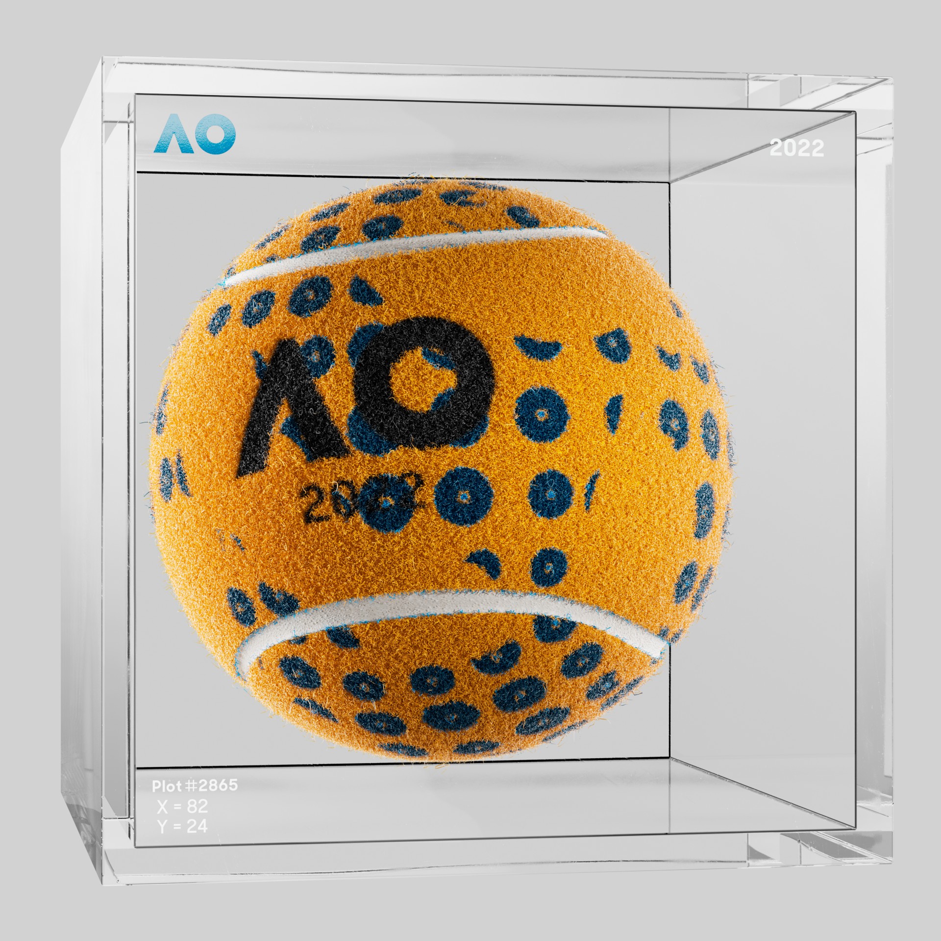 The Australian Open - The Australian Open Art Ball - AO Art Ball #940 - NFT # 940