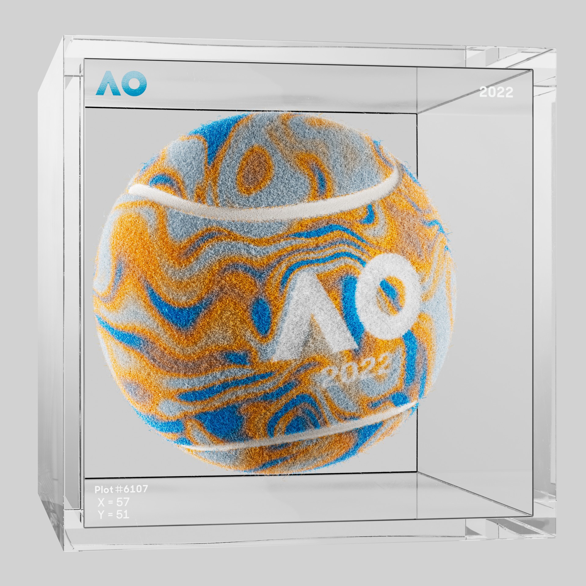 The Australian Open - The Australian Open Art Ball - AO Art Ball #943 - NFT # 943