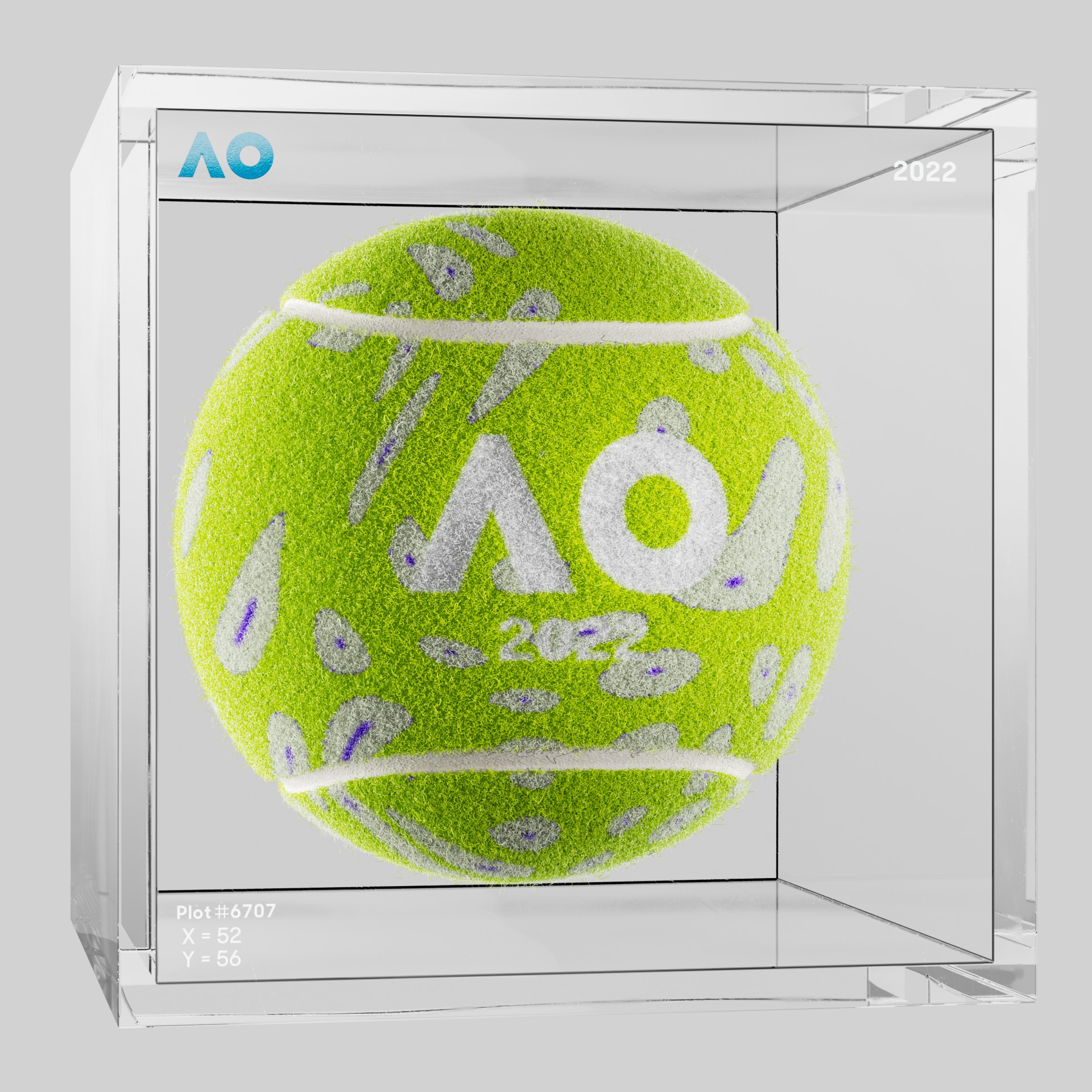 The Australian Open - The Australian Open Art Ball - AO Art Ball #944 - NFT # 944