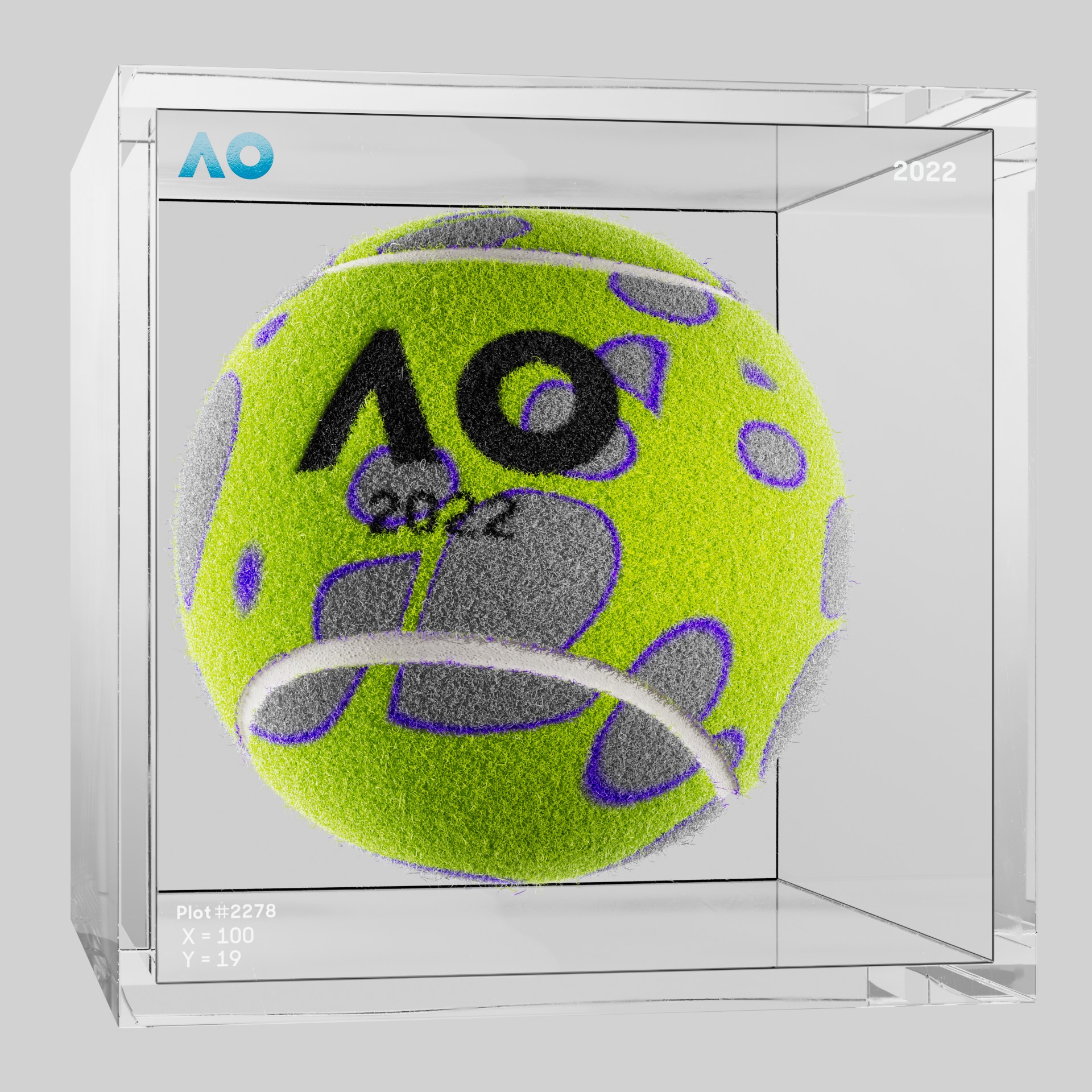 The Australian Open - The Australian Open Art Ball - AO Art Ball #945 - NFT # 945