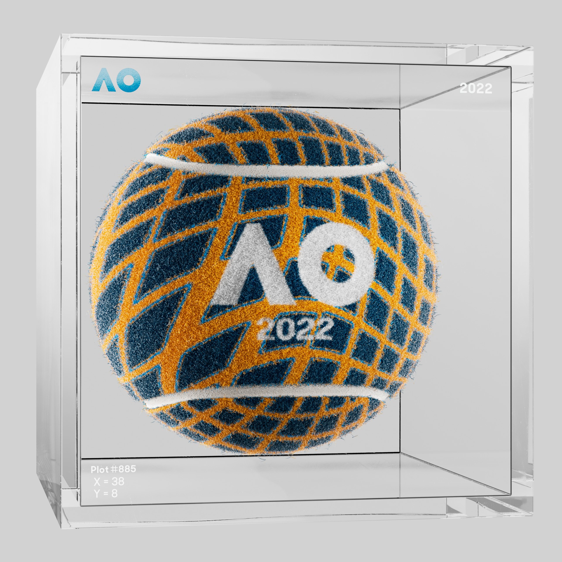 The Australian Open - The Australian Open Art Ball - AO Art Ball #947 - NFT # 947