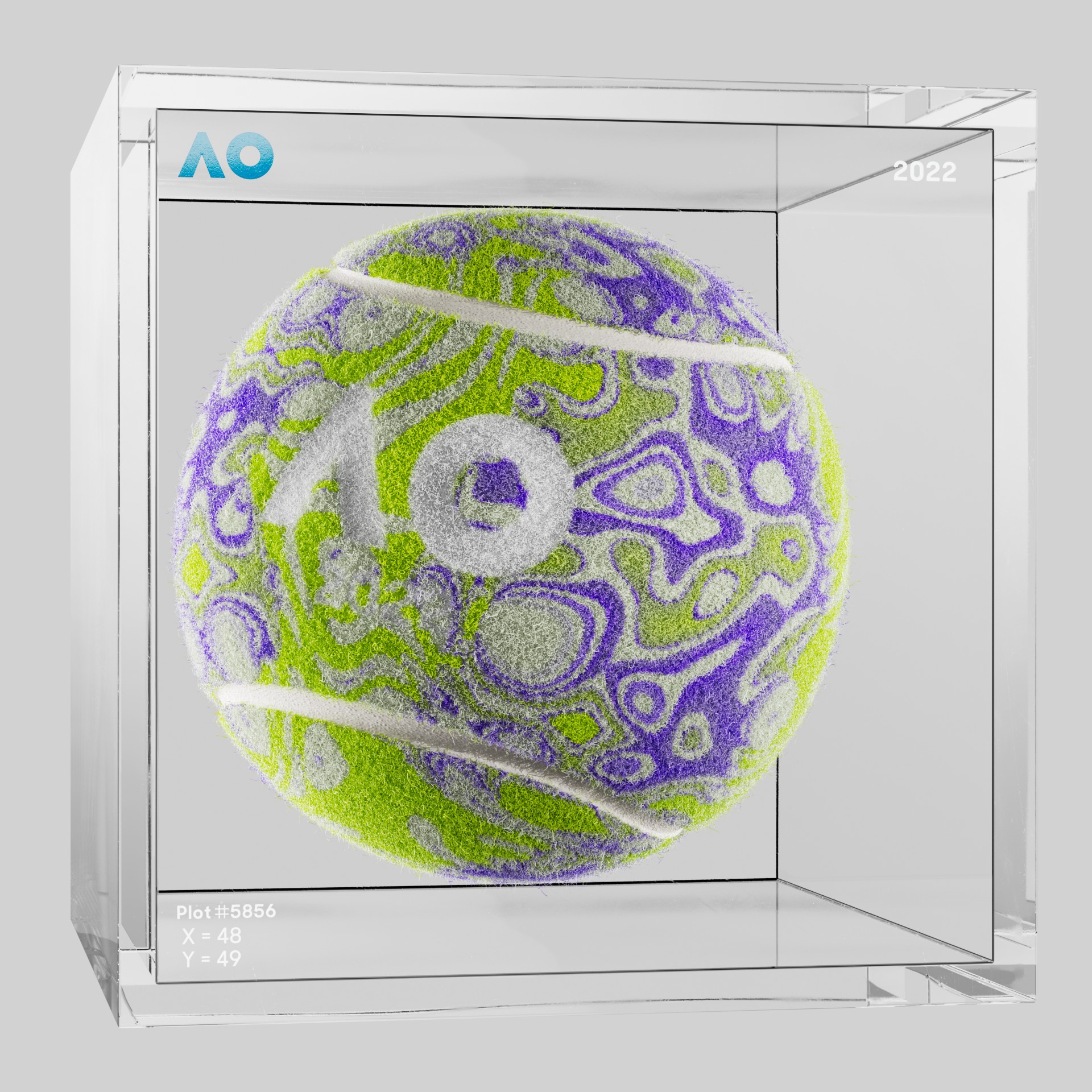 The Australian Open - The Australian Open Art Ball - AO Art Ball #949 - NFT # 949