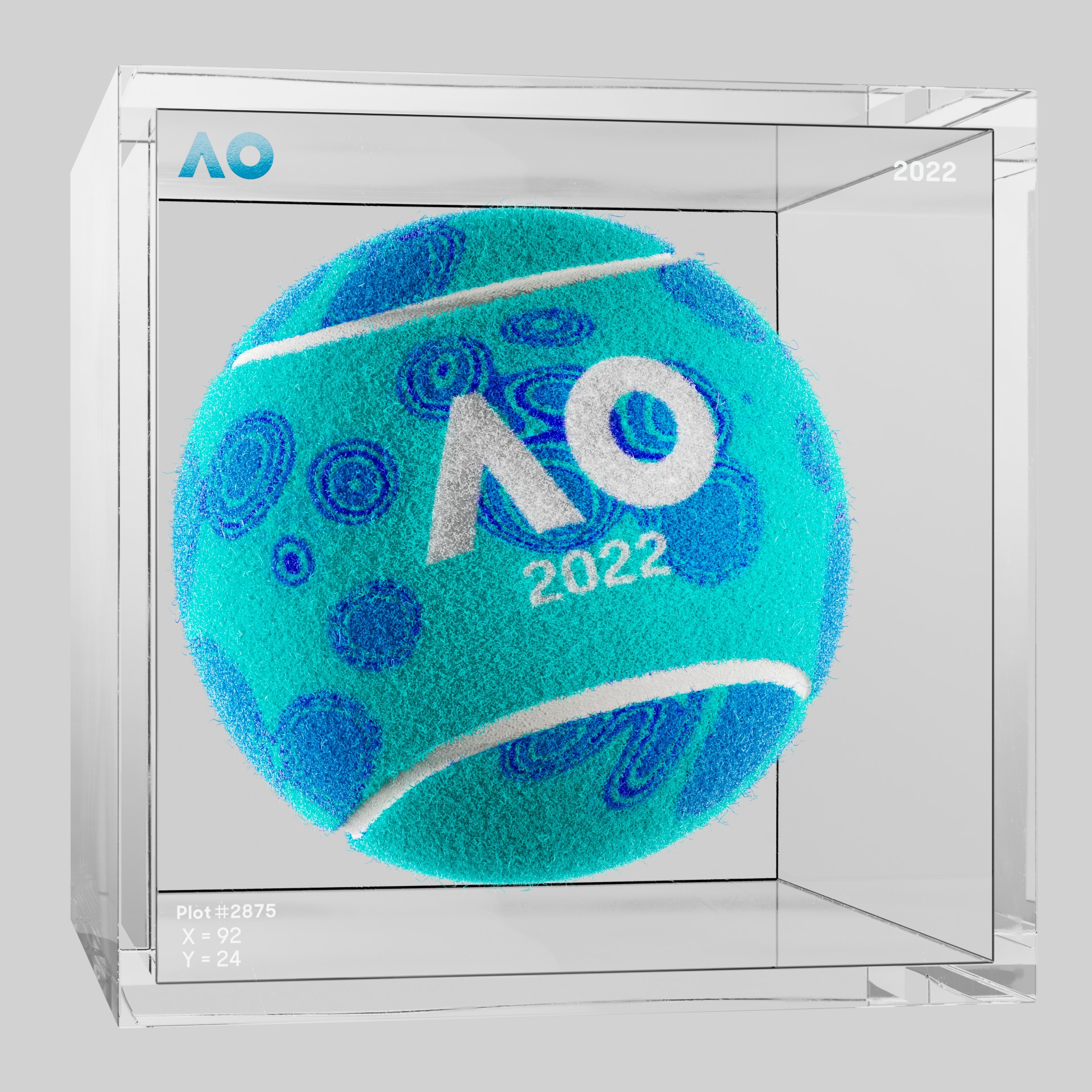 The Australian Open - The Australian Open Art Ball - AO Art Ball #95 - NFT # 95