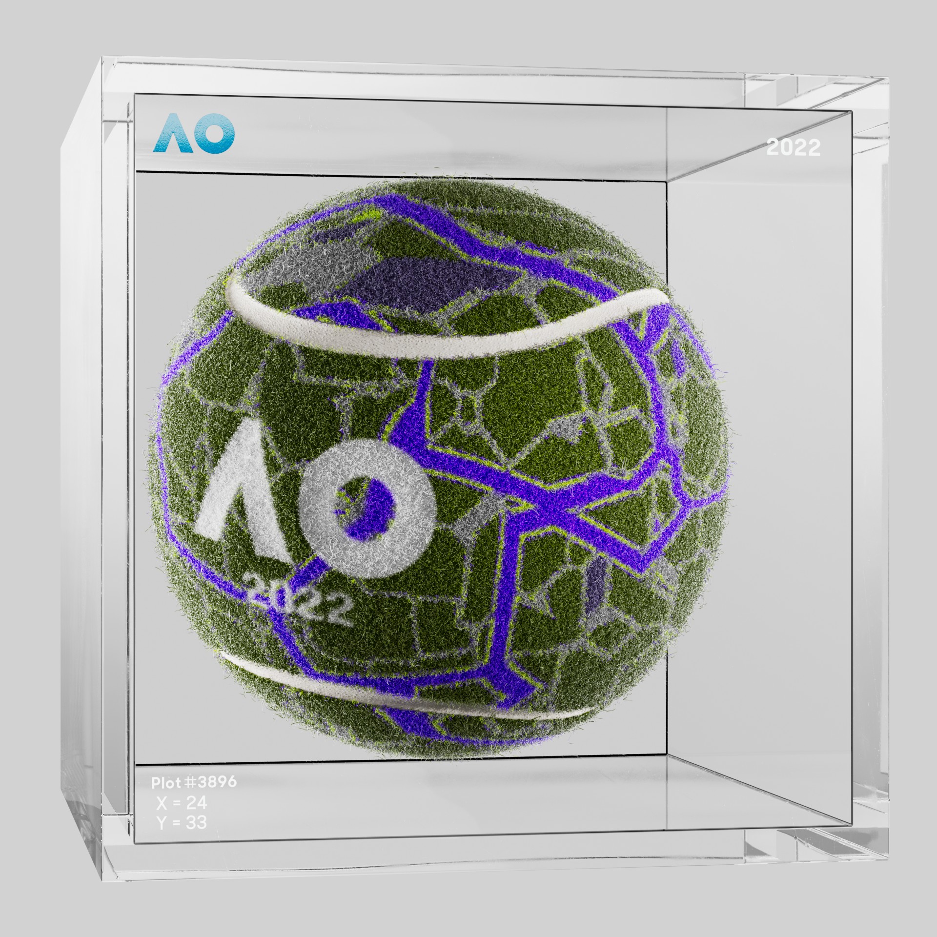 The Australian Open - The Australian Open Art Ball - AO Art Ball #953 - NFT # 953
