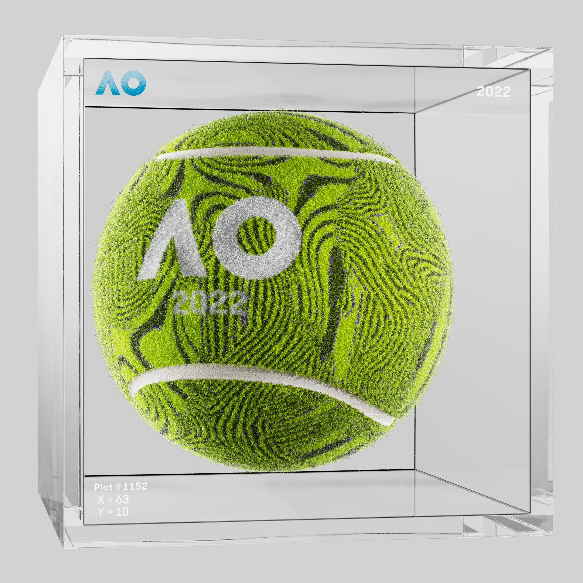 The Australian Open - The Australian Open Art Ball - AO Art Ball #959 - NFT # 959