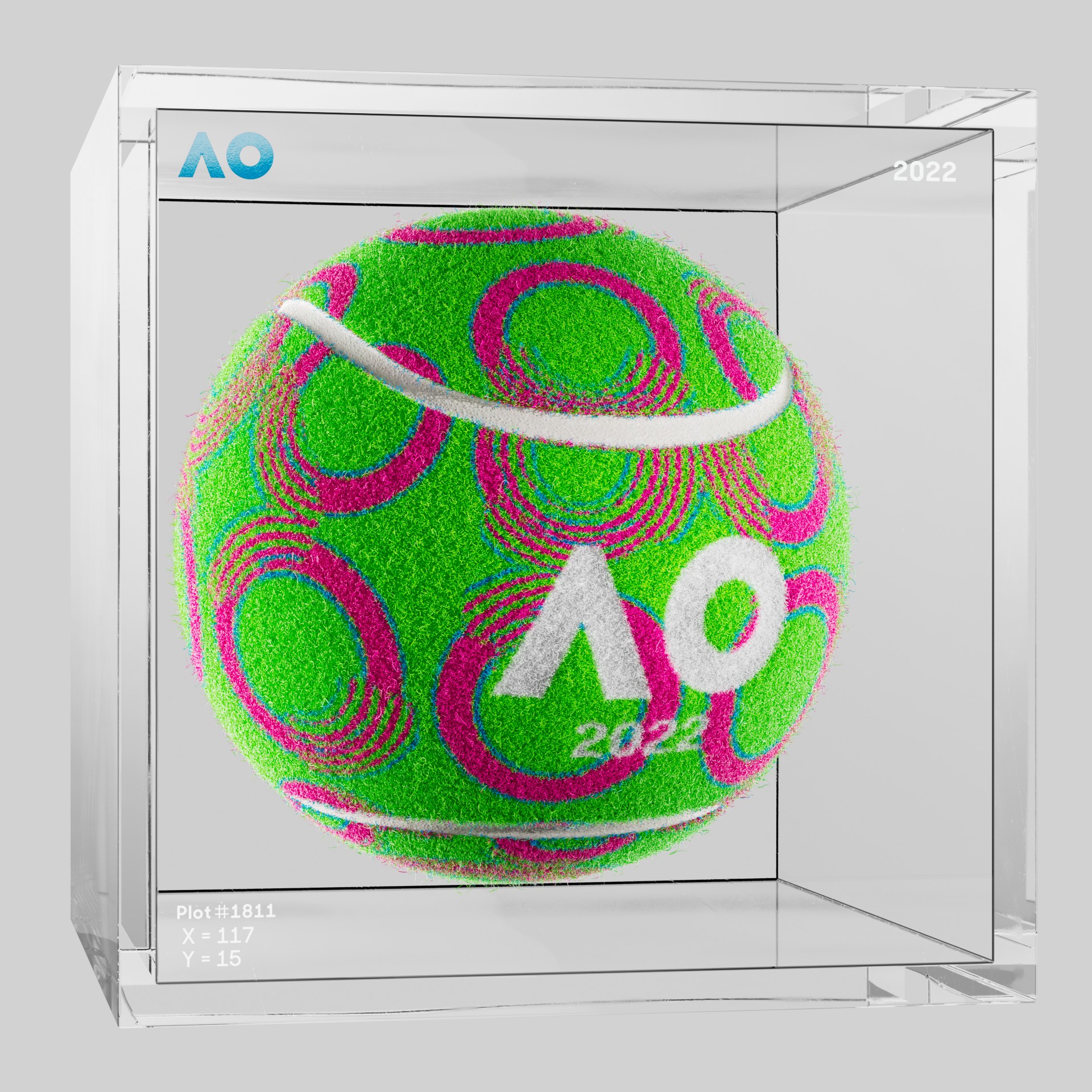 The Australian Open - The Australian Open Art Ball - AO Art Ball #960 - NFT # 960