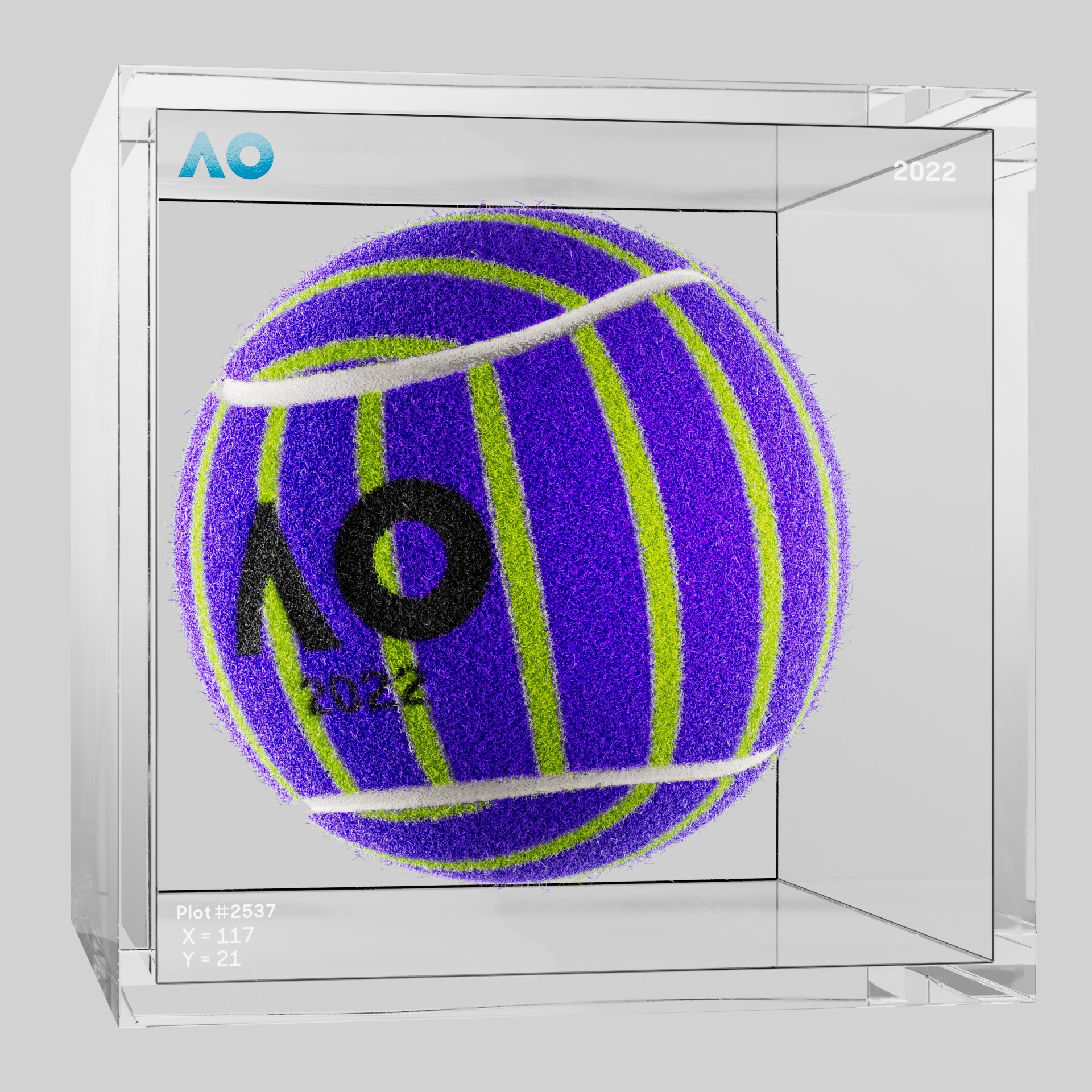 The Australian Open - The Australian Open Art Ball - AO Art Ball #962 - NFT # 962