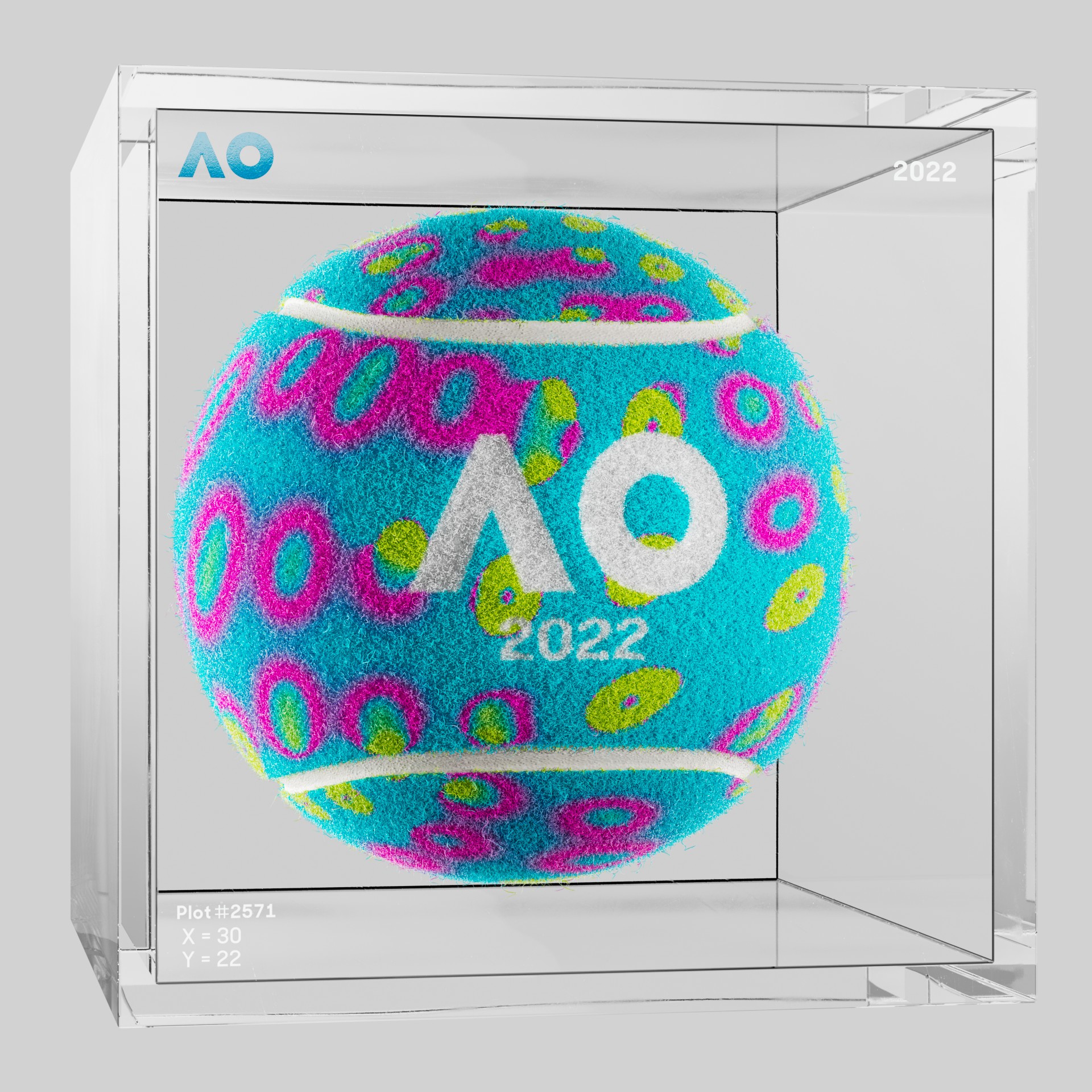 The Australian Open - The Australian Open Art Ball - AO Art Ball #964 - NFT # 964