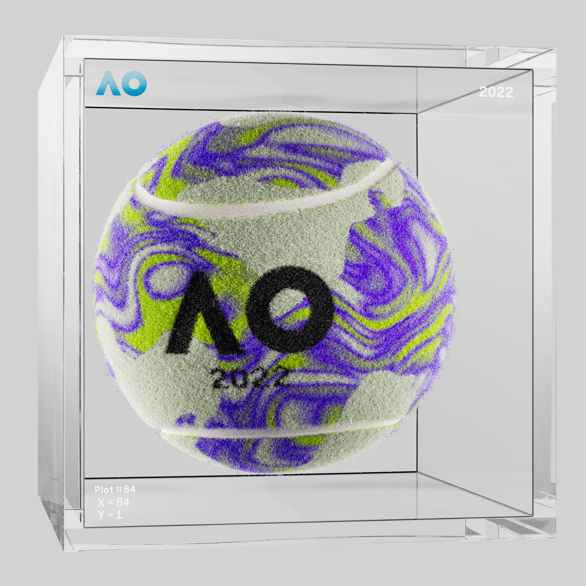 The Australian Open - The Australian Open Art Ball - AO Art Ball #965 - NFT # 965