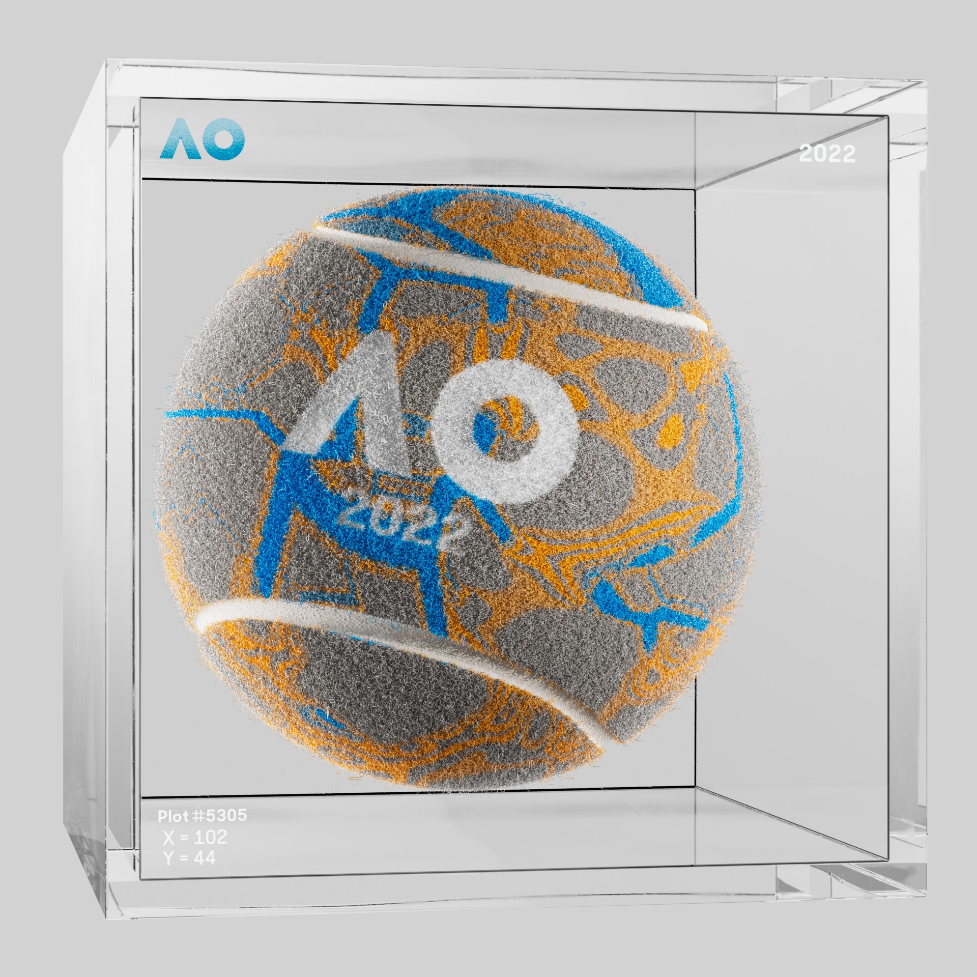 The Australian Open - The Australian Open Art Ball - AO Art Ball #97 - NFT # 97