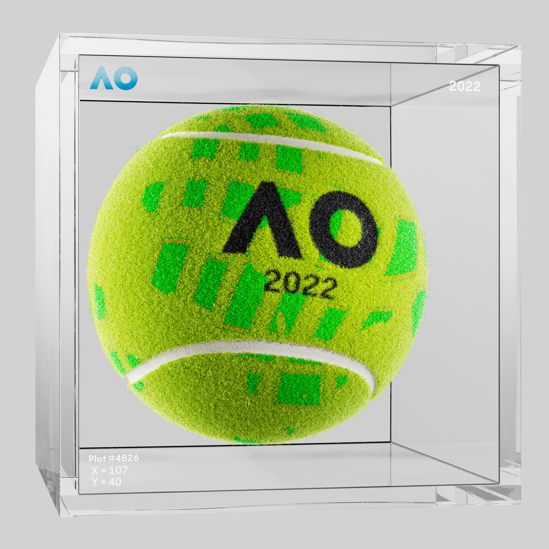 The Australian Open - The Australian Open Art Ball - AO Art Ball #970 - NFT # 970
