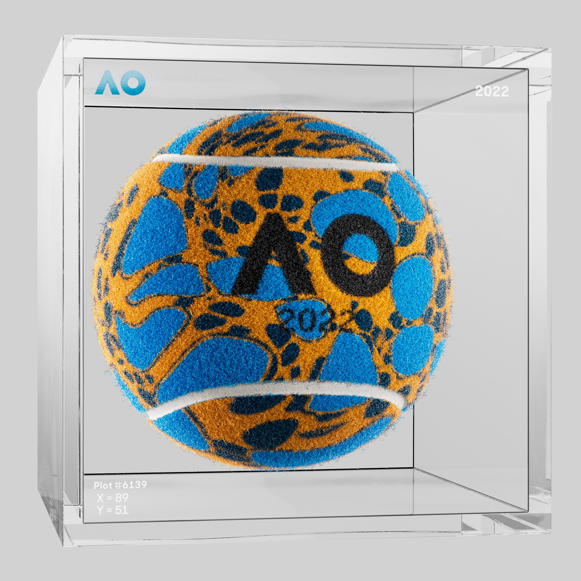 The Australian Open - The Australian Open Art Ball - AO Art Ball #971 - NFT # 971