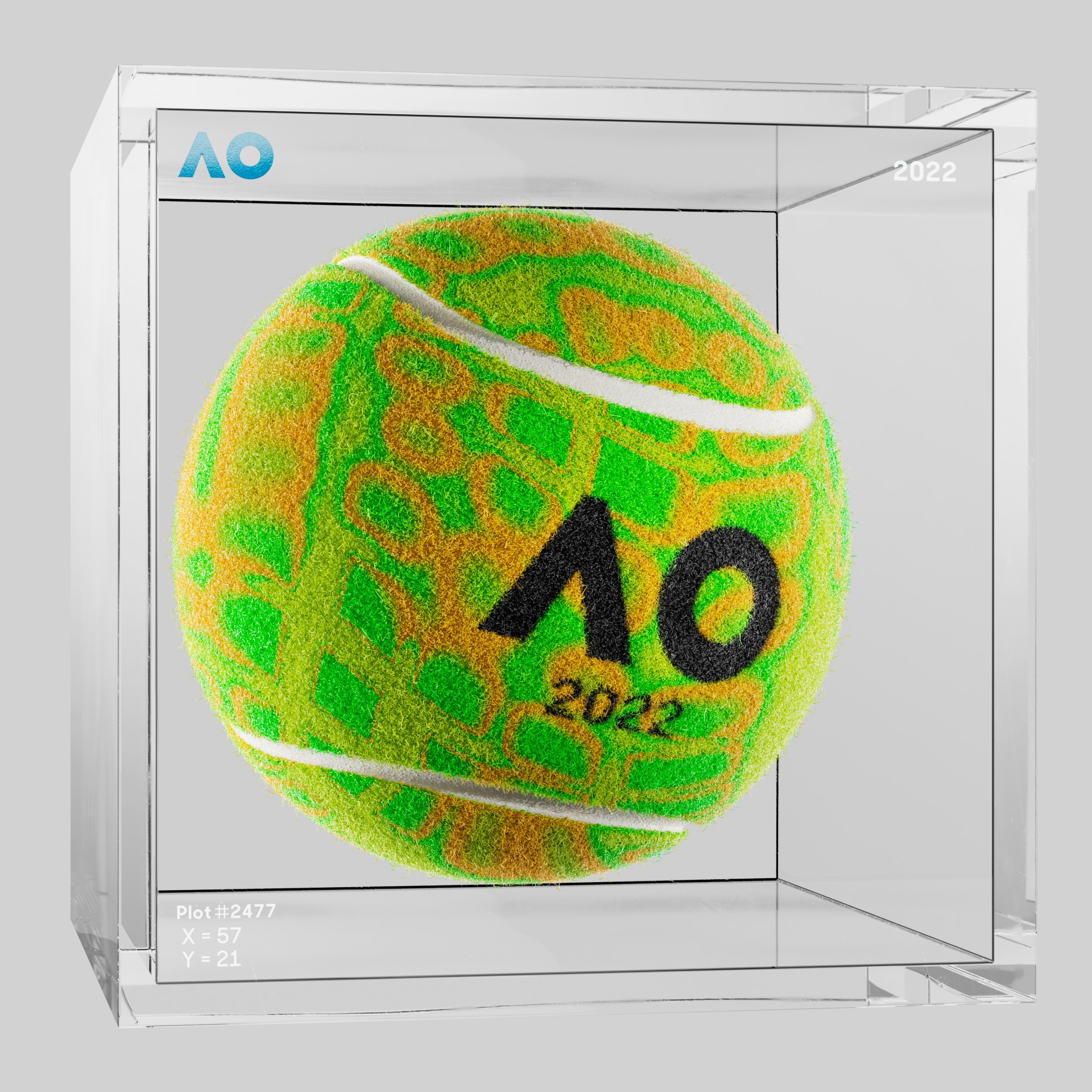 The Australian Open - The Australian Open Art Ball - AO Art Ball #974 - NFT # 974