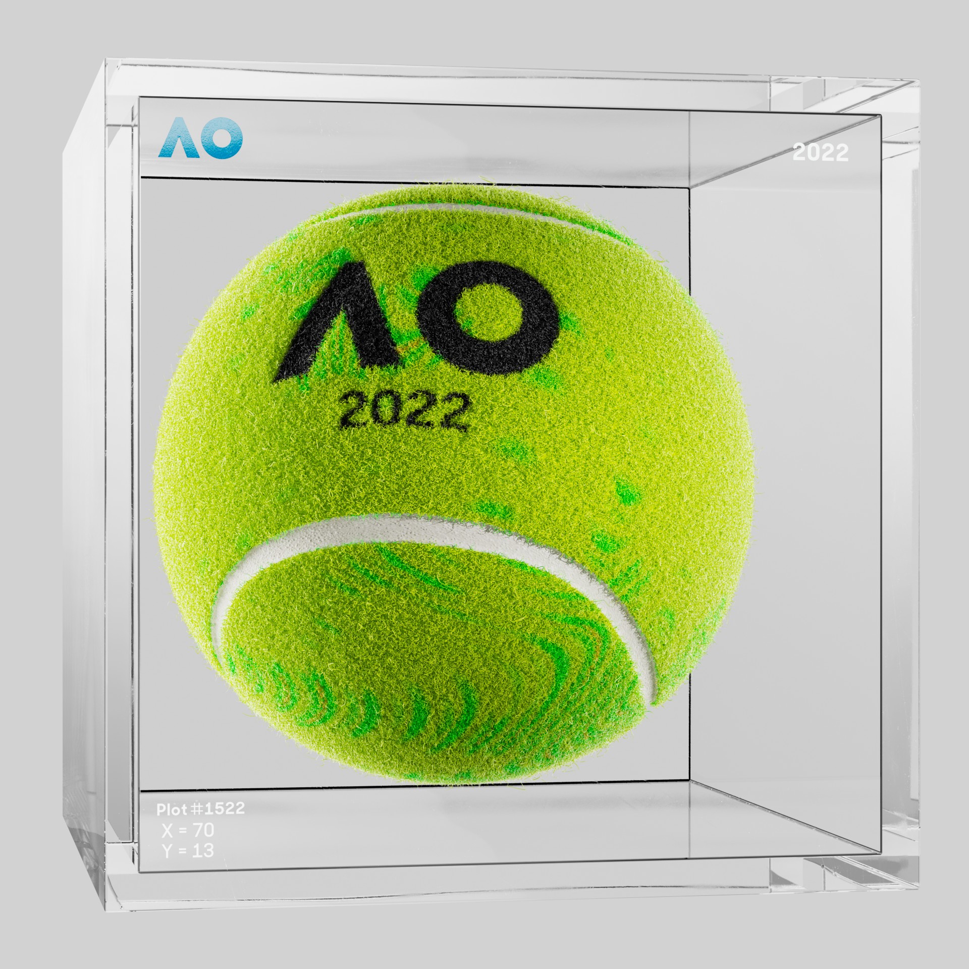The Australian Open - The Australian Open Art Ball - AO Art Ball #977 - NFT # 977
