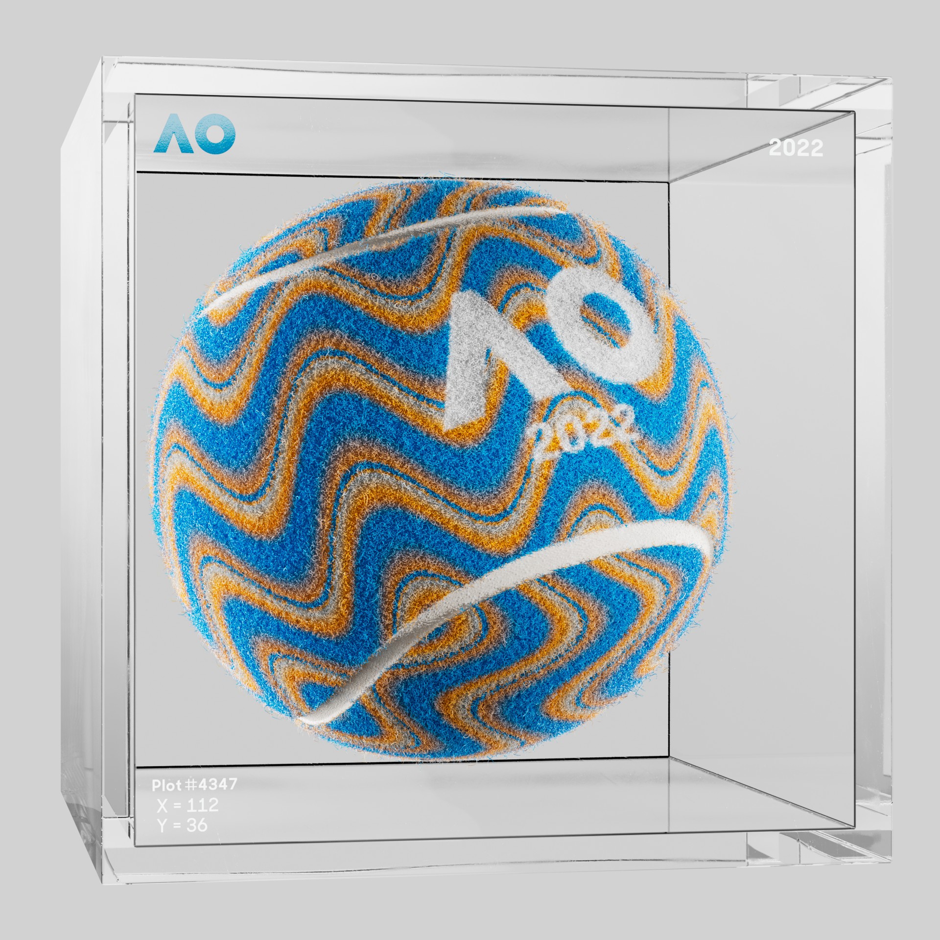 The Australian Open - The Australian Open Art Ball - AO Art Ball #981 - NFT # 981