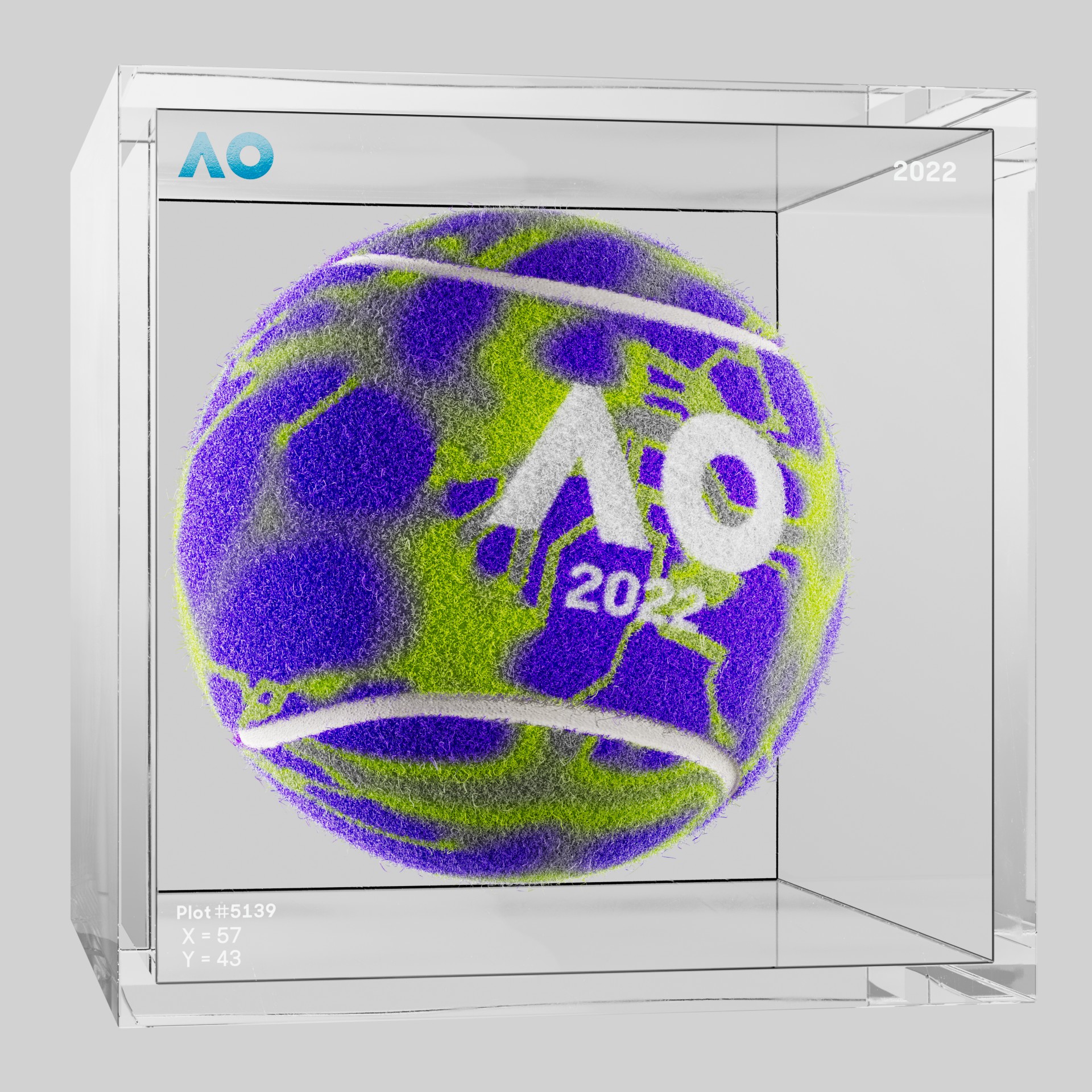 The Australian Open - The Australian Open Art Ball - AO Art Ball #982 - NFT # 982