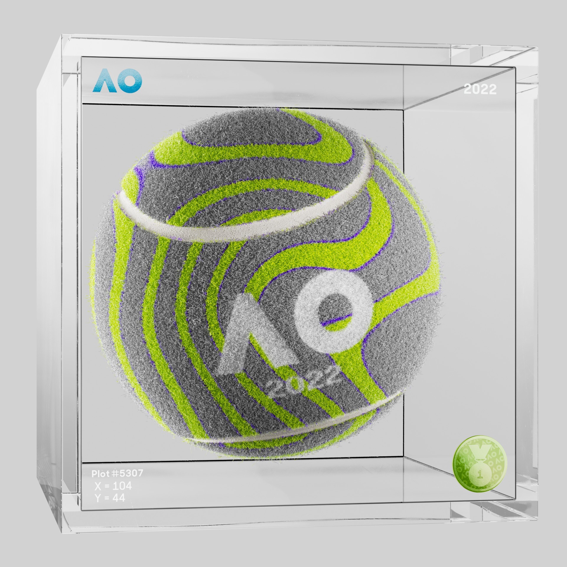 The Australian Open - The Australian Open Art Ball - AO Art Ball #983 - NFT # 983