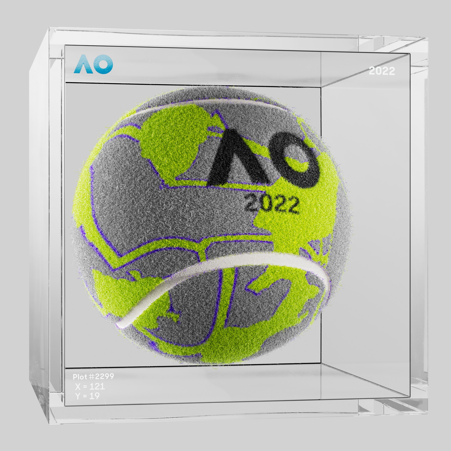 The Australian Open - The Australian Open Art Ball - AO Art Ball #984 - NFT # 984