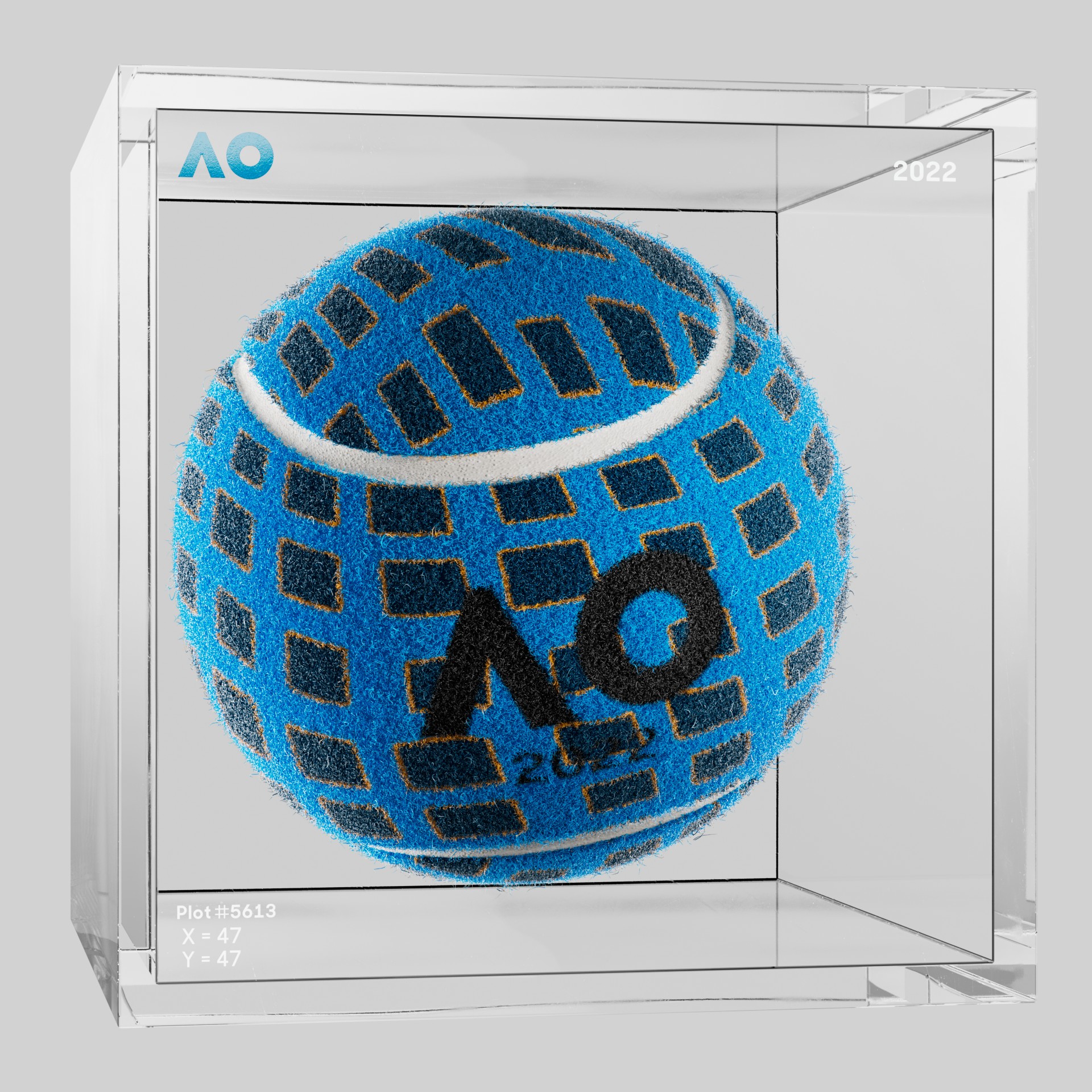 The Australian Open - The Australian Open Art Ball - AO Art Ball #986 - NFT # 986