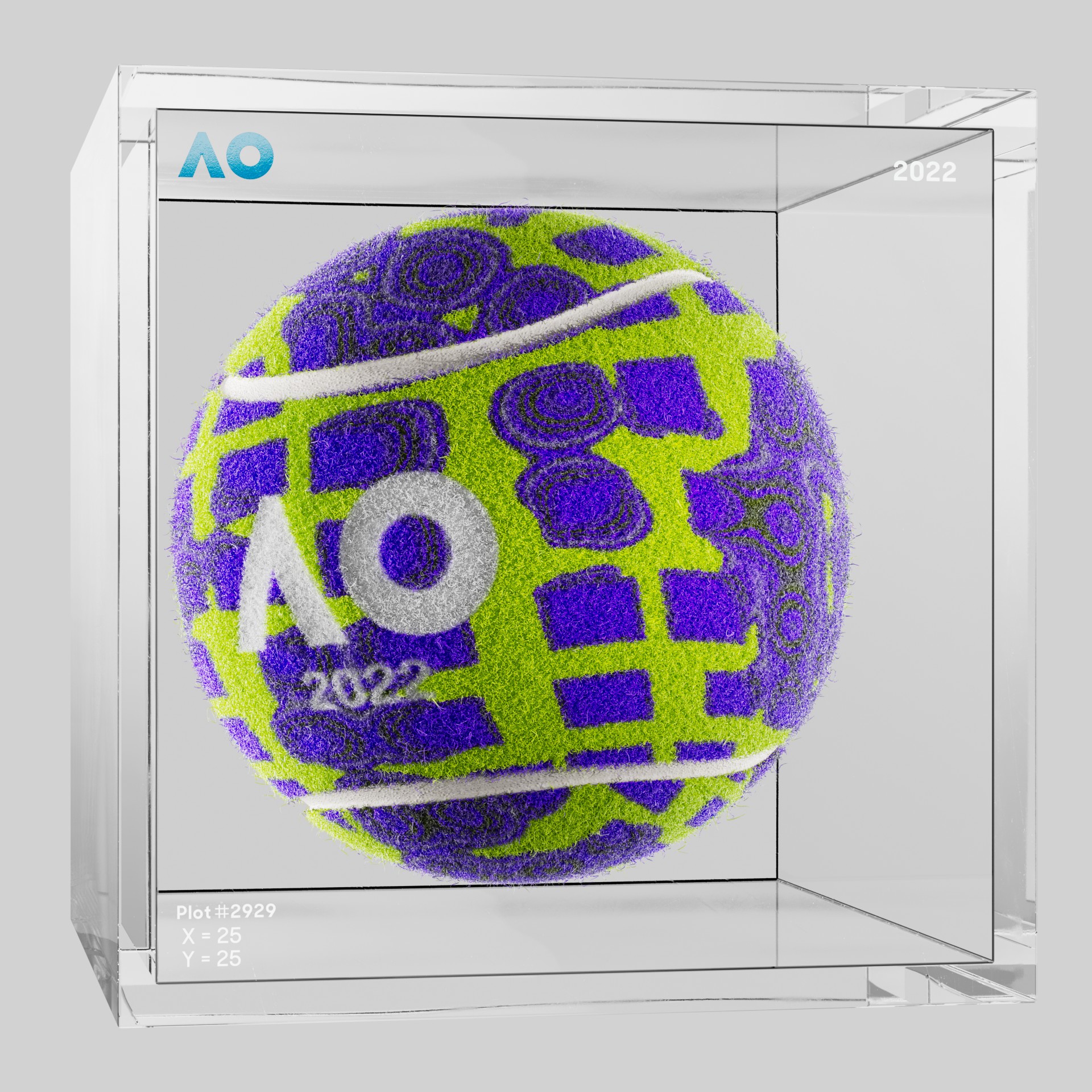 The Australian Open - The Australian Open Art Ball - AO Art Ball #987 - NFT # 987