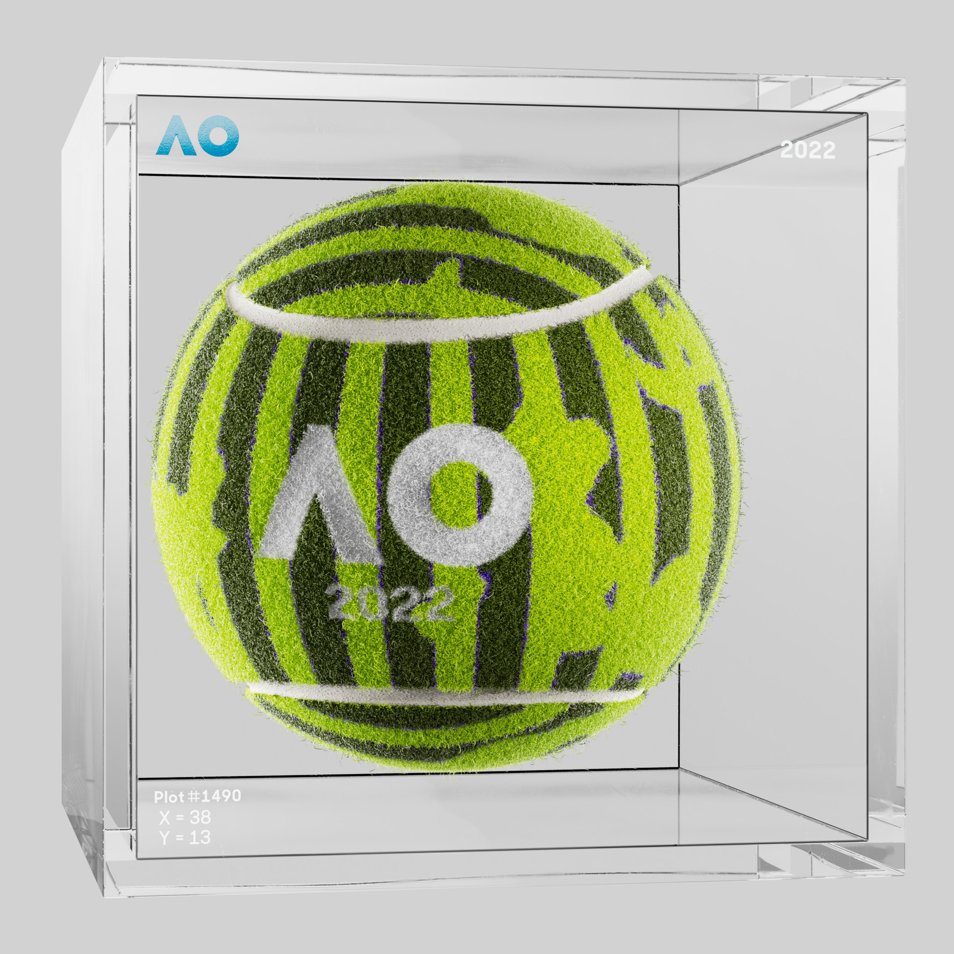 The Australian Open - The Australian Open Art Ball - AO Art Ball #988 - NFT # 988