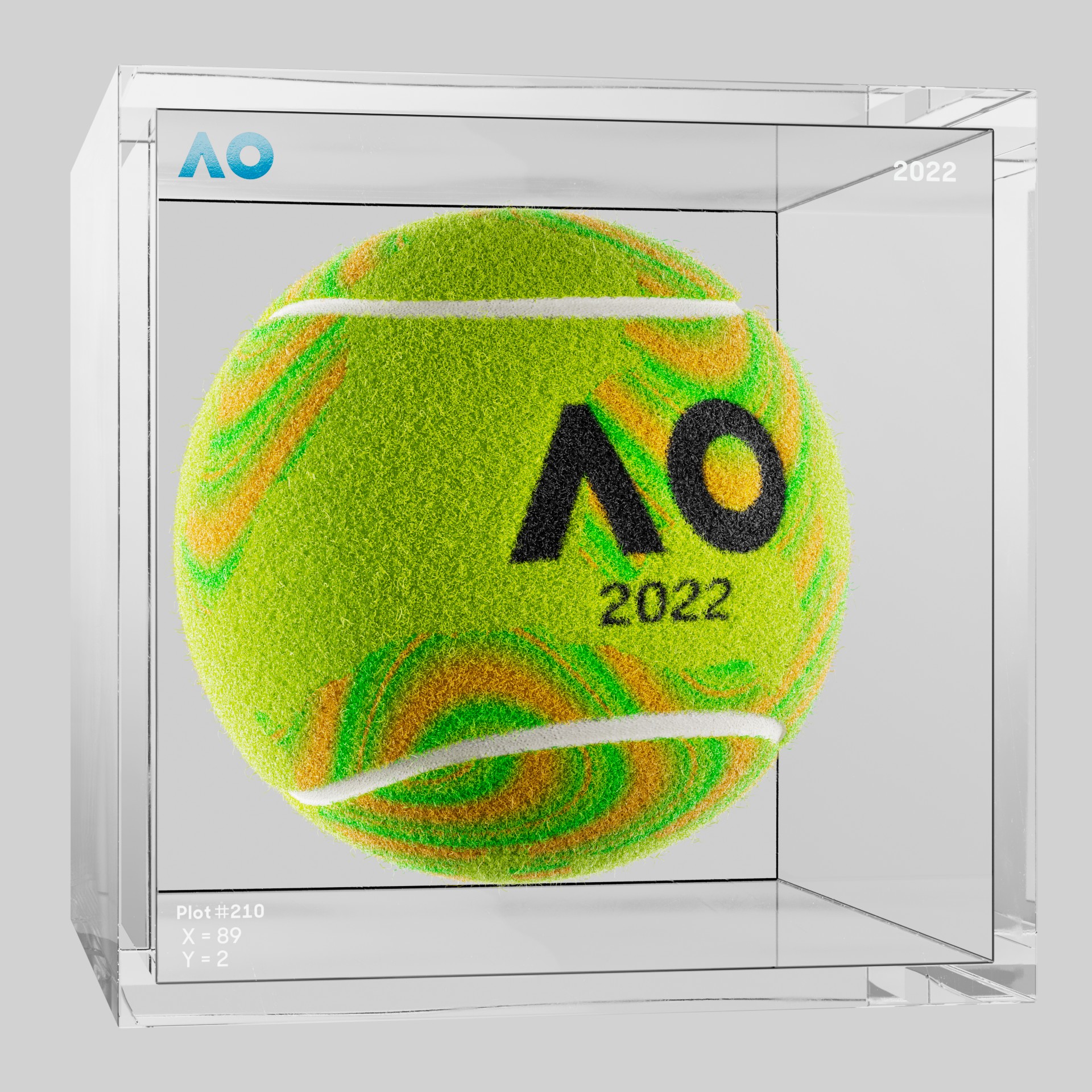 The Australian Open - The Australian Open Art Ball - AO Art Ball #990 - NFT # 990