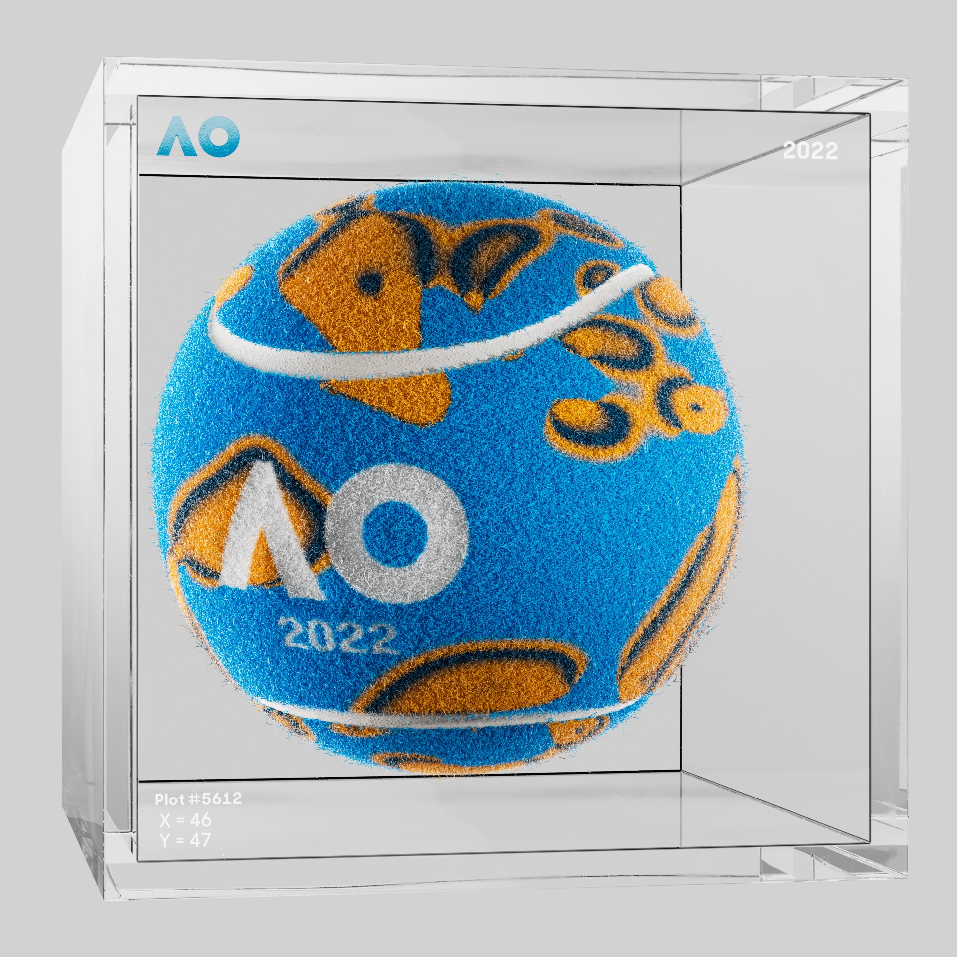 The Australian Open - The Australian Open Art Ball - AO Art Ball #991 - NFT # 991
