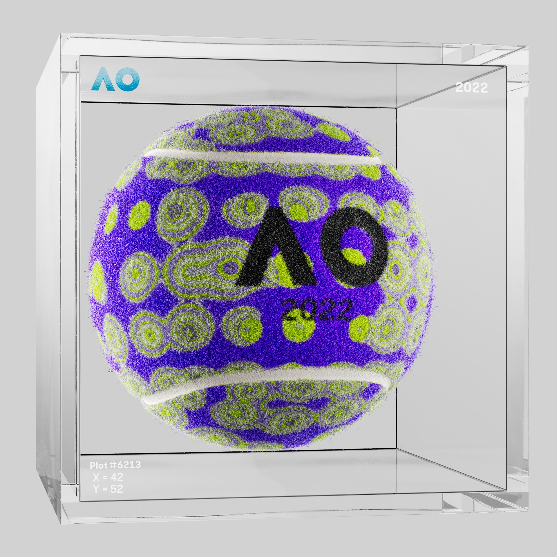 The Australian Open - The Australian Open Art Ball - AO Art Ball #997 - NFT # 997