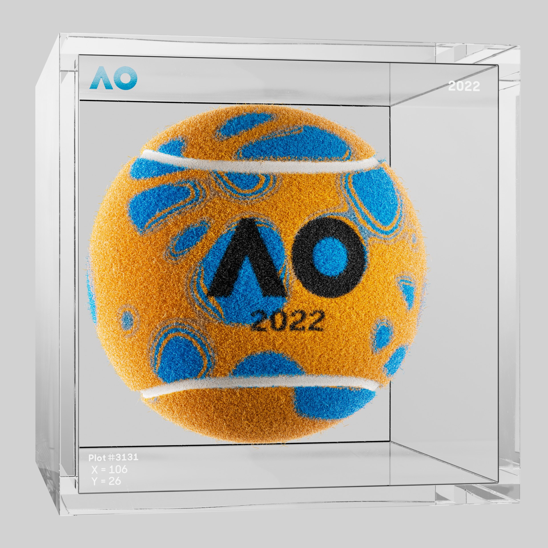 The Australian Open - The Australian Open Art Ball - AO Art Ball #998 - NFT # 998