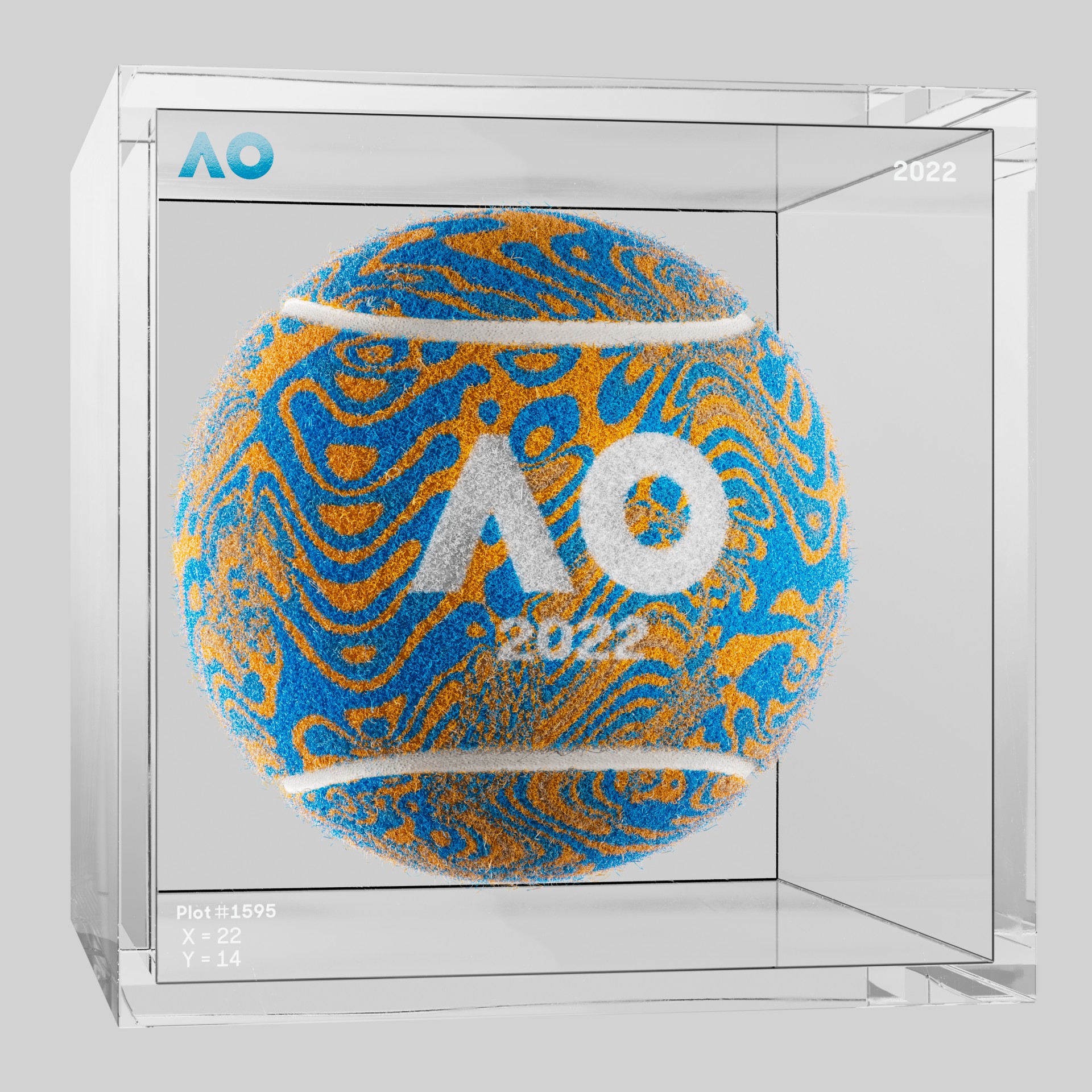 The Australian Open - The Australian Open Art Ball - AO Art Ball #999 - NFT # 999