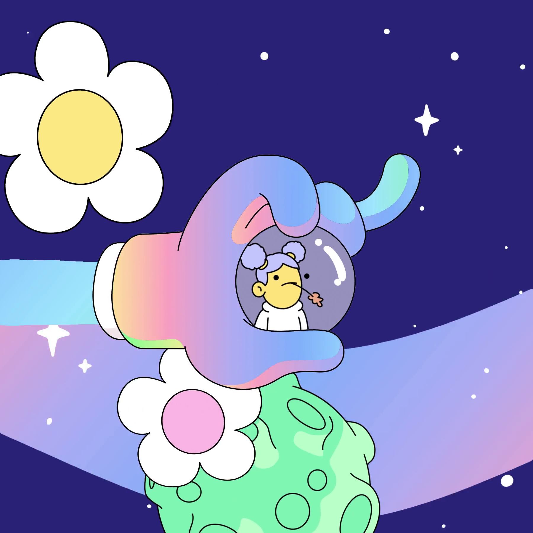 The Doodles Founders - Space Doodles - Space Doodle #61 - NFT # 61