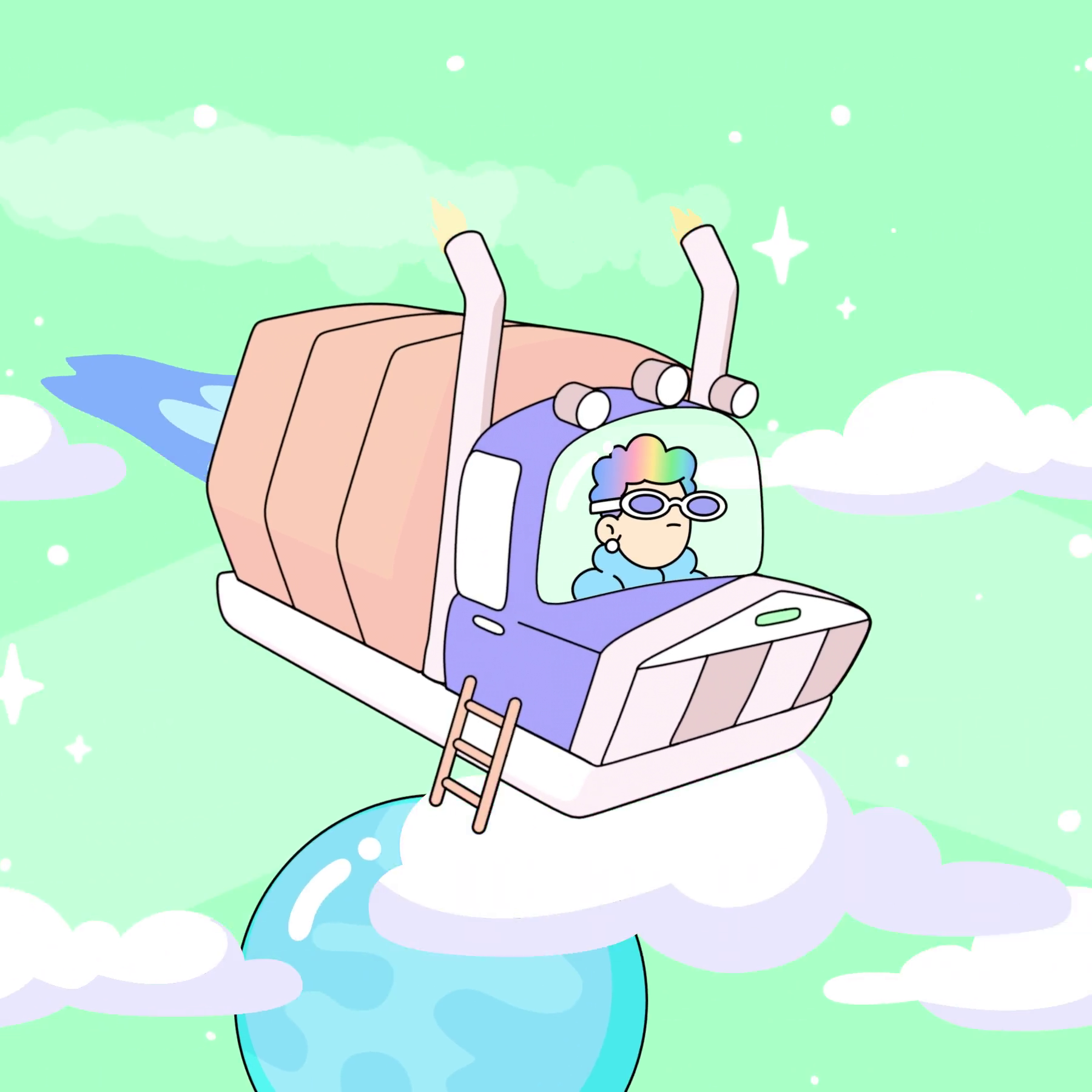 The Doodles Founders - Space Doodles - Space Doodle #513 - NFT # 513